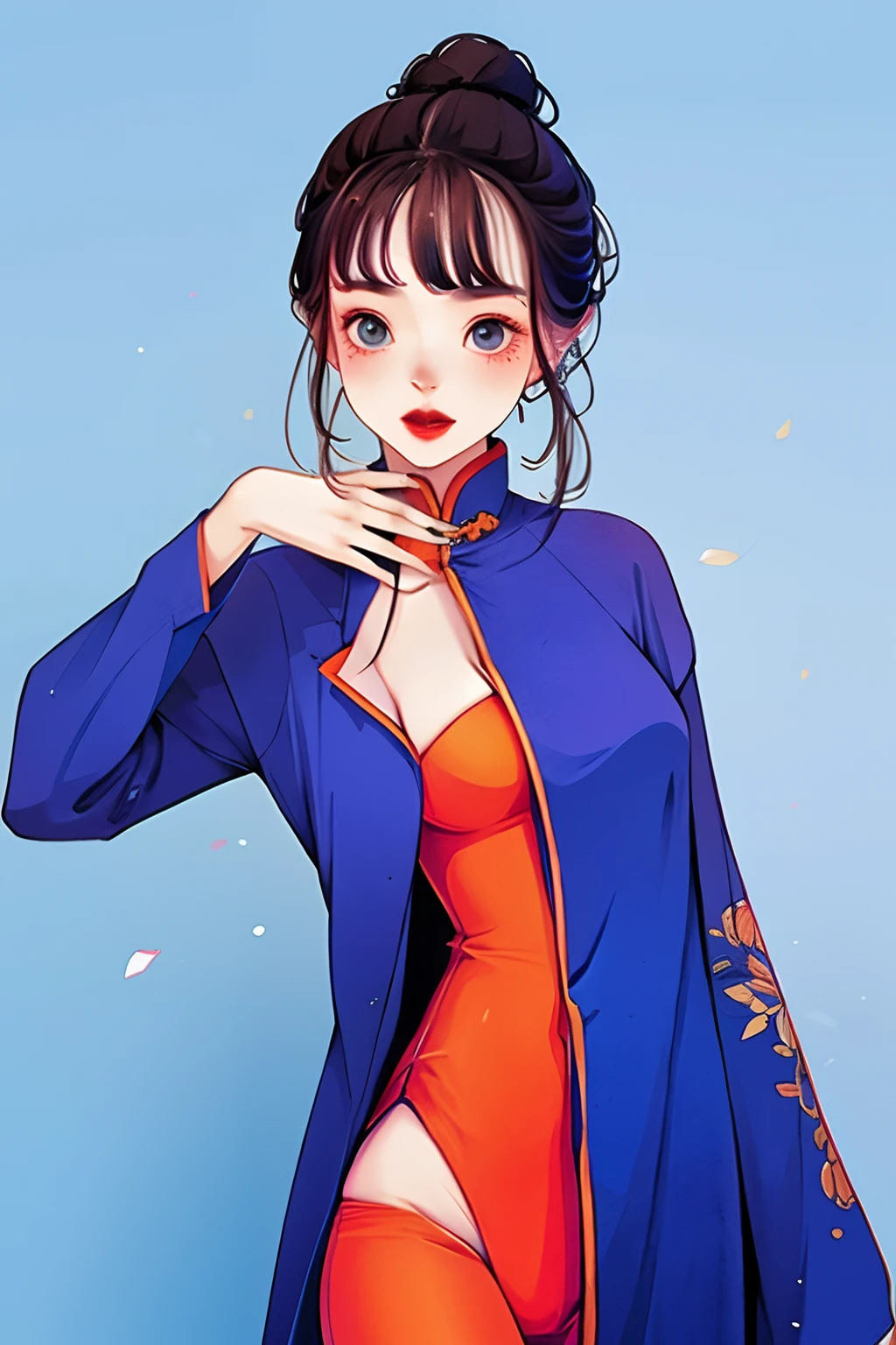 yxycolor，1girll， China-style，Tang suit