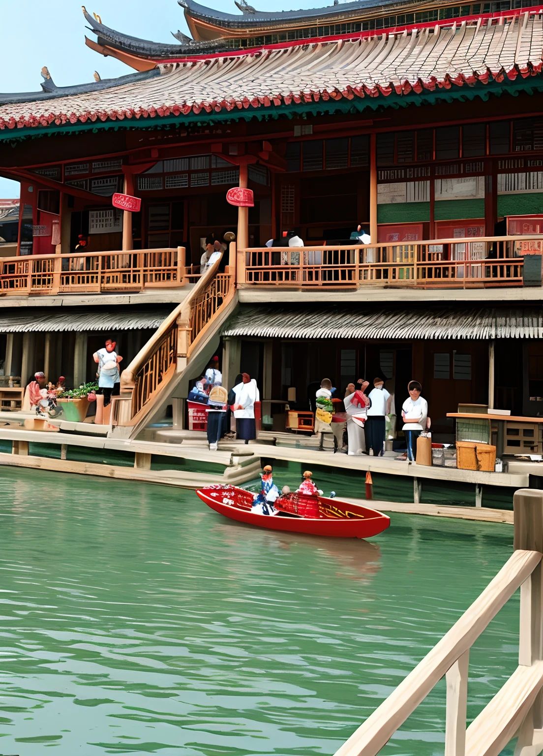 Draw a photo of the scene of going home to see your parents during the Dragon Boat Festival
