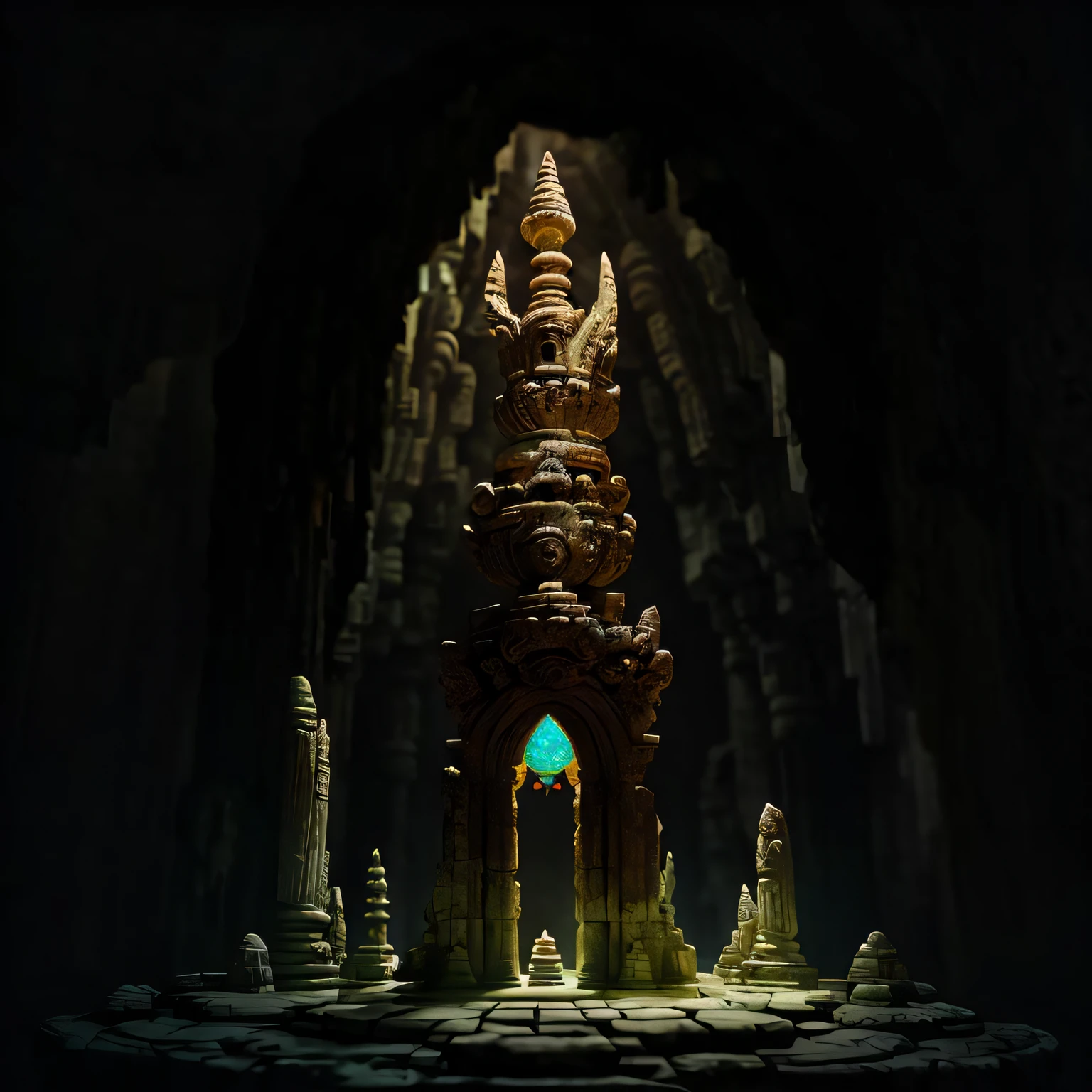 INIT_PROMPT ancient temple carved in opal, desolate and lush landscape, moody, :: by Jeff Koons, Dan McPharlin Daniel Merrian :: ornate, dynamic, particulate, rich colors, intricate, elegant, highly detailed, centered, artstation, smooth, sharp focus, octane render, 3d. C++ARAVAGGIO_EMB_endprompt