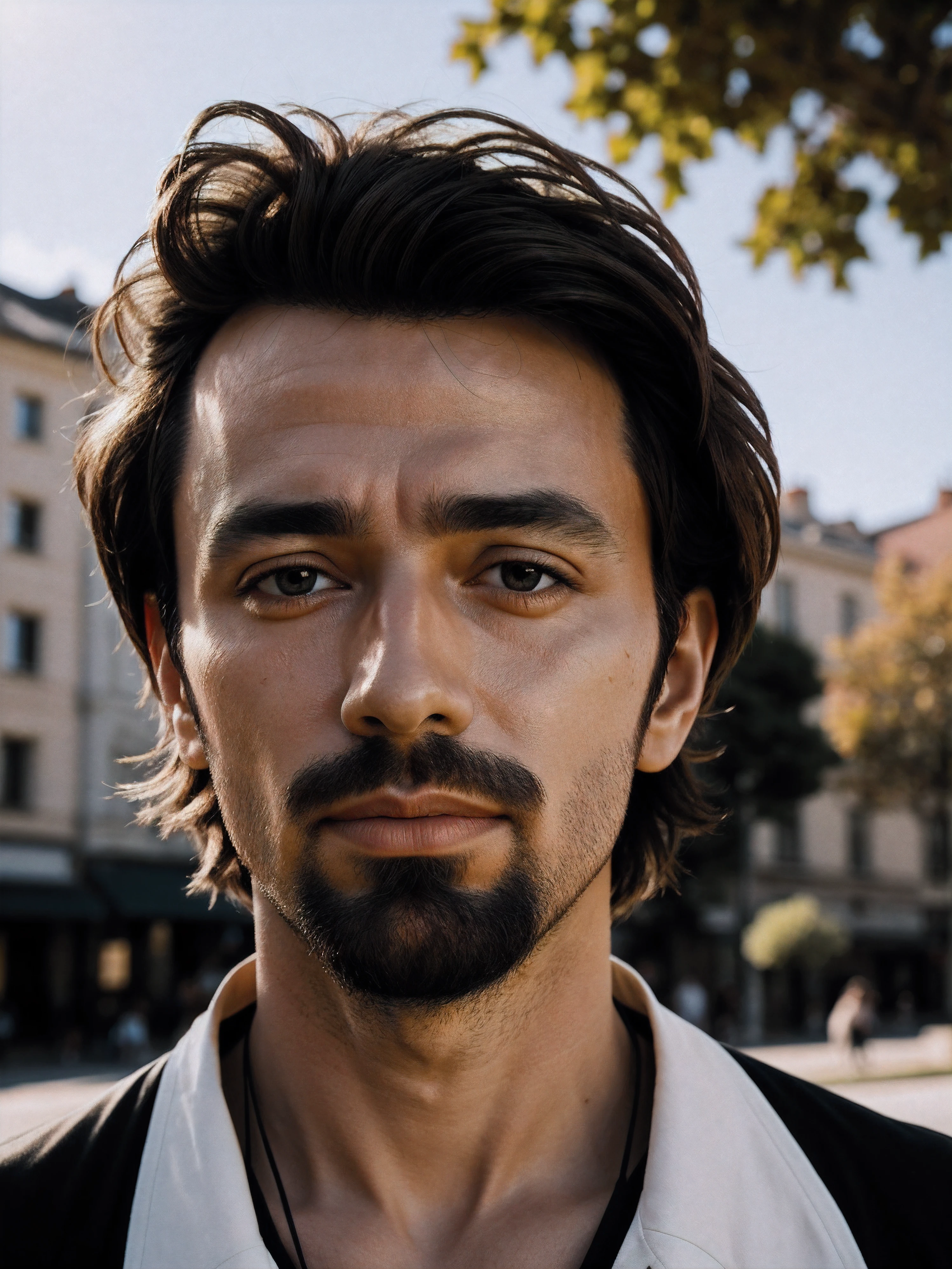 (serge:1), candid photo, face in highlight, sunny day, low contrast,