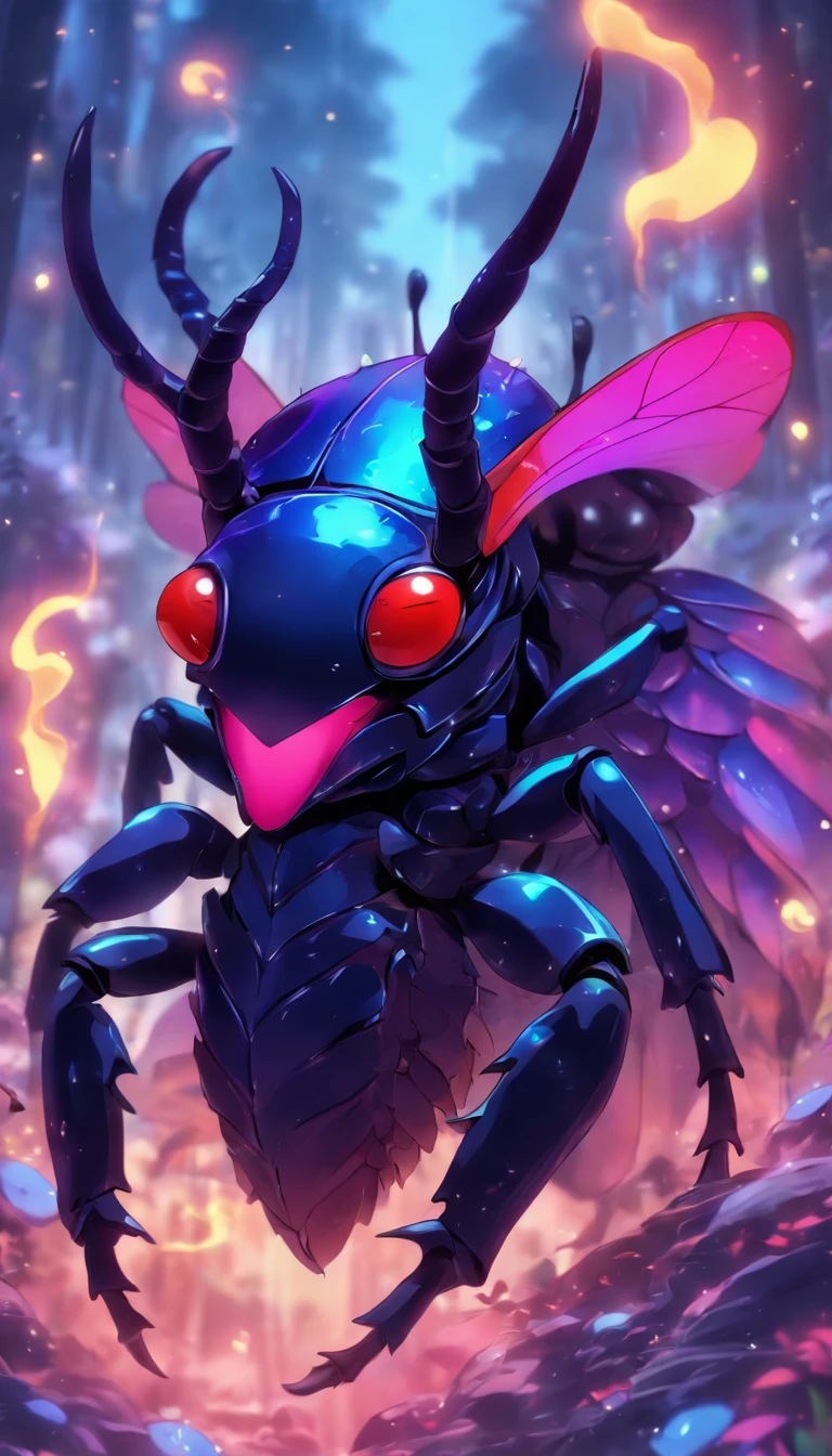 stag beetle fusion dragon,8K,super-fine,water painting