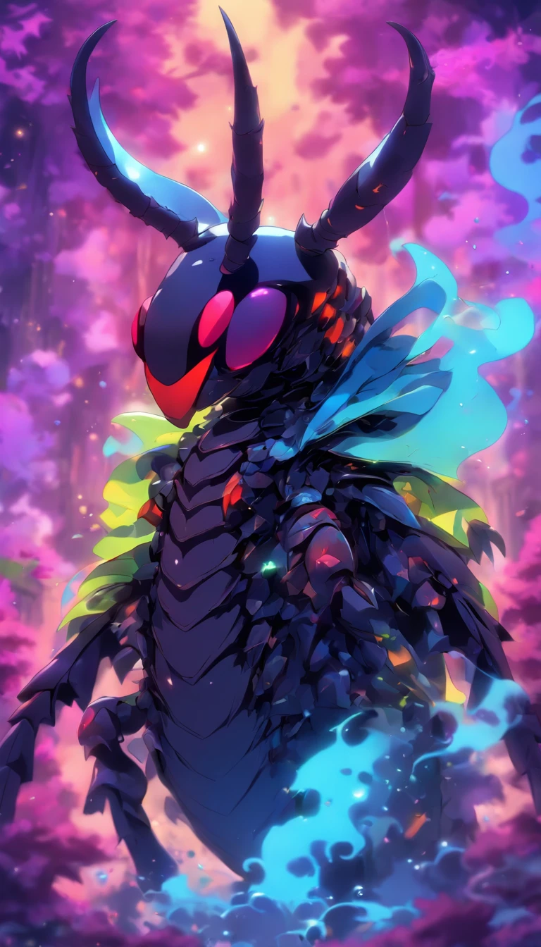 stag beetle fusion dragon，8K，super-fine，water painting