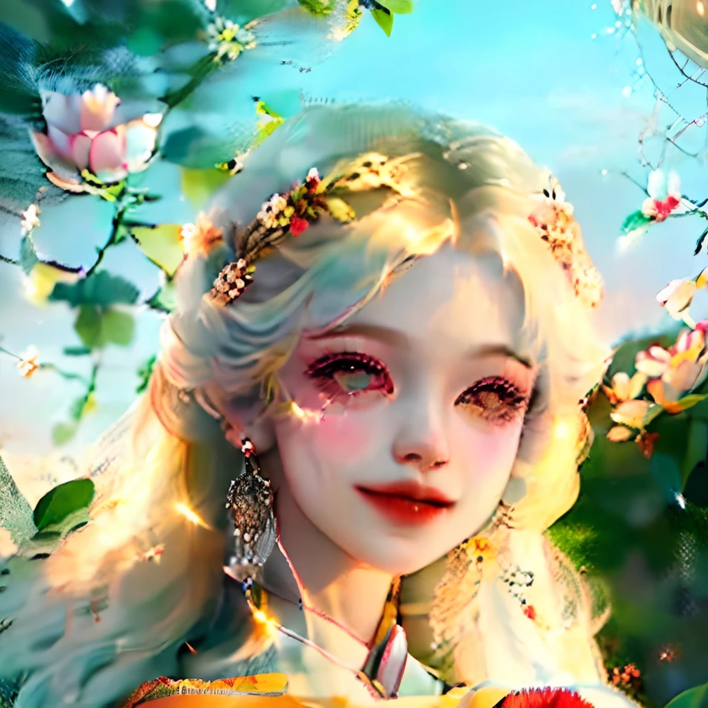 The woman smiled with a soothing eyebrow, her eyes were bright, her cherry lips were curved, and she was as beautiful as the peach of three springs, and as clear as the chrysanthemum of nine autumns.