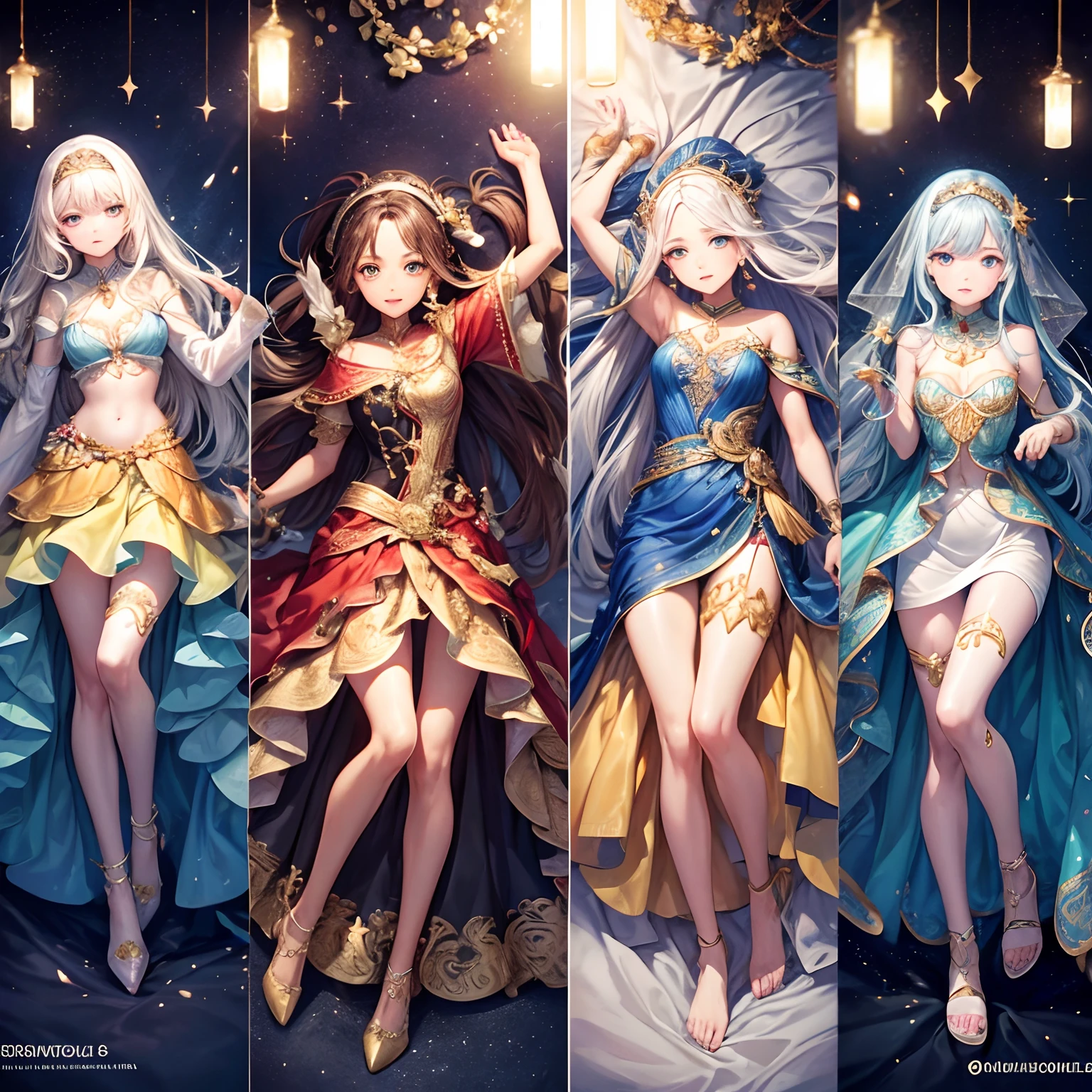 tmasterpiece:1.6,melhor qualidade:1.4,imagem ao vivo:1.2,Detalhes complicados:1.2,CharturnerV2:1.2,1. Full Body Lady Role Change,allure:jovem:1.25,ser magro:1.3,Olhos eBlue,mediuml breasts,Olhos Finos,Olho de qualidade fina, garments:vestidos brancos,Bubble skirt accessory:Headband arch,Fita vermelha 0, O cabelo:cabelo whaite,cabelo curto e detalhado,cabelos semi cacheados,Natureza,Pele brilhante e brilhante, (single background, Backgrounid branco:1.8),fundo transparente,Multiple views,Multiple views of the same character in the same costume:1.3.,Table of functions:1.2,multiple facial expressions:1.3,