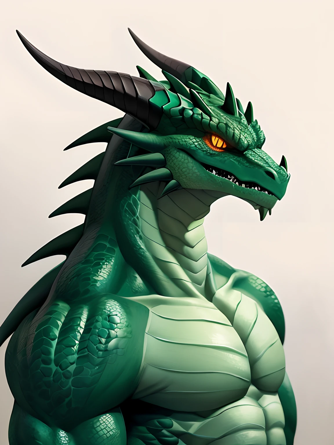 (Masterpiece), (Excellent), (Extremely fine), White dew, Square, Dragon tail horn、drak、Smooth scales、Smooth skin、dragon pupils