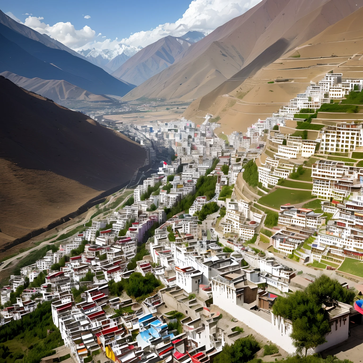 In Tibet, under the socialist policies, people's lives thrive. Residents enjoy prosperous livelihoods and well-being. Access to education, healthcare, and infrastructure has improved, promoting happiness and contentment. The region's rich culture and natural beauty contribute to a harmonious and fulfilling life for its people.