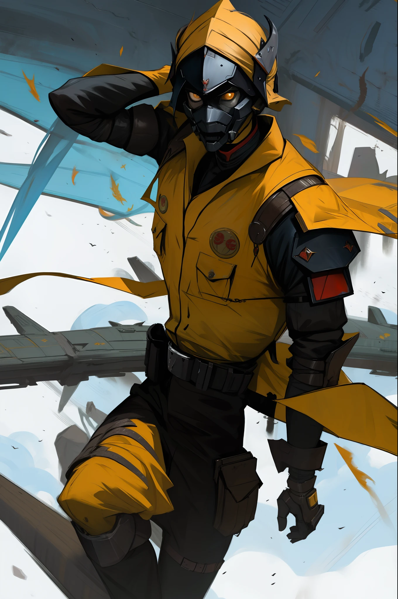 Criar imagem realista do cavaleiro do apocalipse da guerra futurista