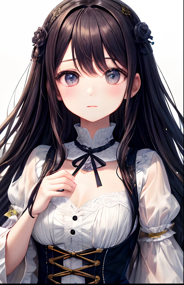 girl with、No background、without background、Background through、angelicales、blanche、kawaii、Wearing a dress、pluma