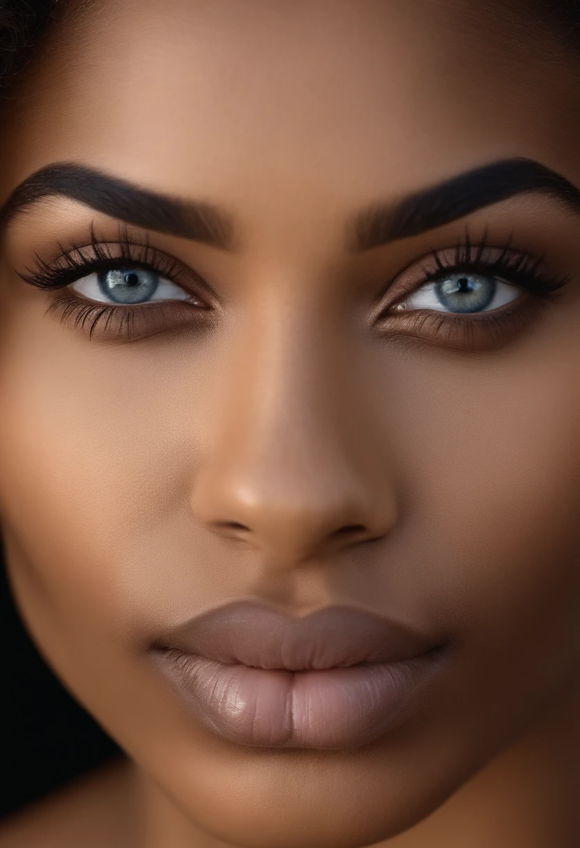 Ultra-realistic image of a beautiful 20-year-old Afro-Latina girl, fille sexy aux yeux bleus,
tache de rousseur sur le visage, peau claire,
ultra realist,Facial features are carefully represented, Meticulously
portrait, cheveux blonds et grands yeux, selfie of a young woman,
Yeux de chambre, Violet Myers, sans maquillage, maquillage naturel,
looking straight at camera,
, Maquillage subtil,
Great photo of the whole body kneeling on the bed, dans la chambre,
Medium to large busty and big ass