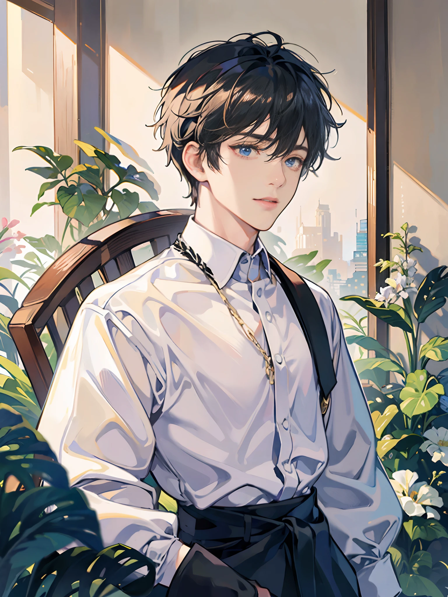 best quality, 8k, masterpiece, extremely detailed, High Detail, handsome boy