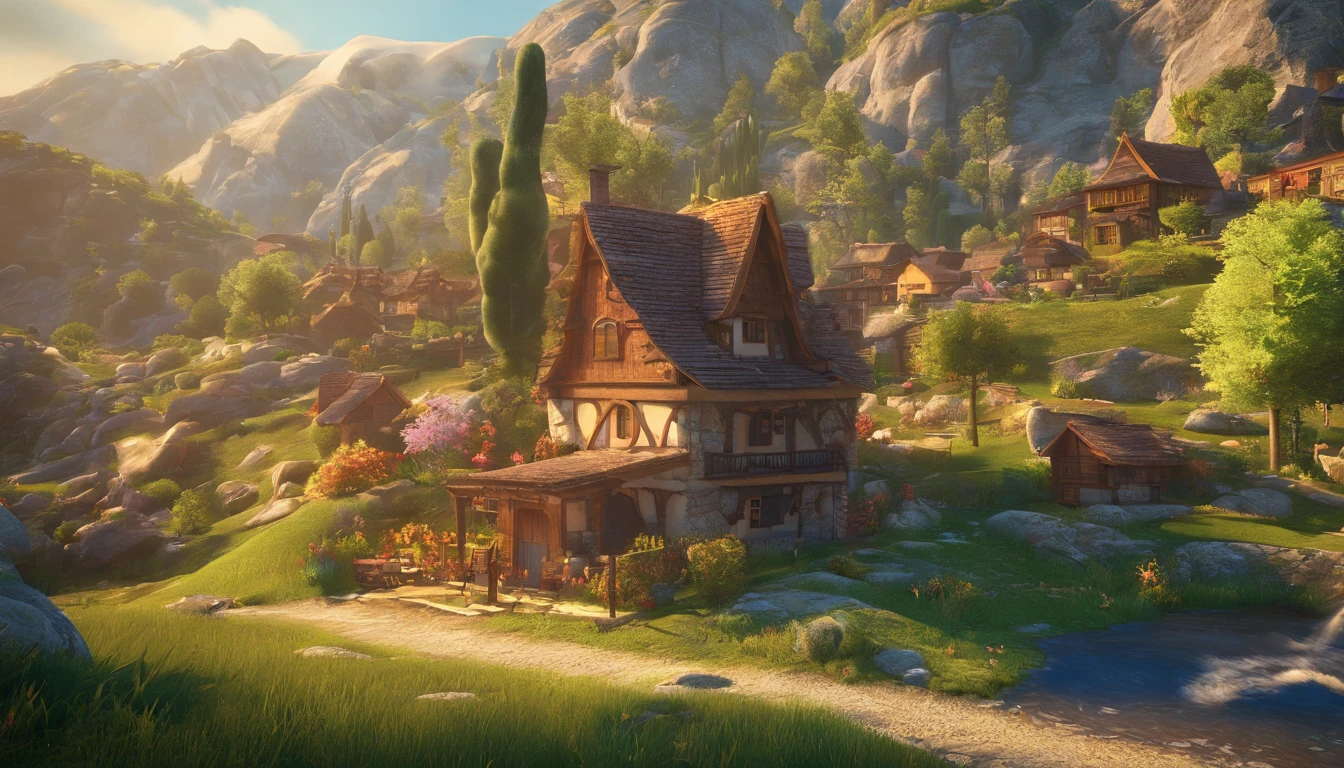 Once upon a time in a small, picturesque village nestled in the heart of the mountains, there lived a young girl named Elara