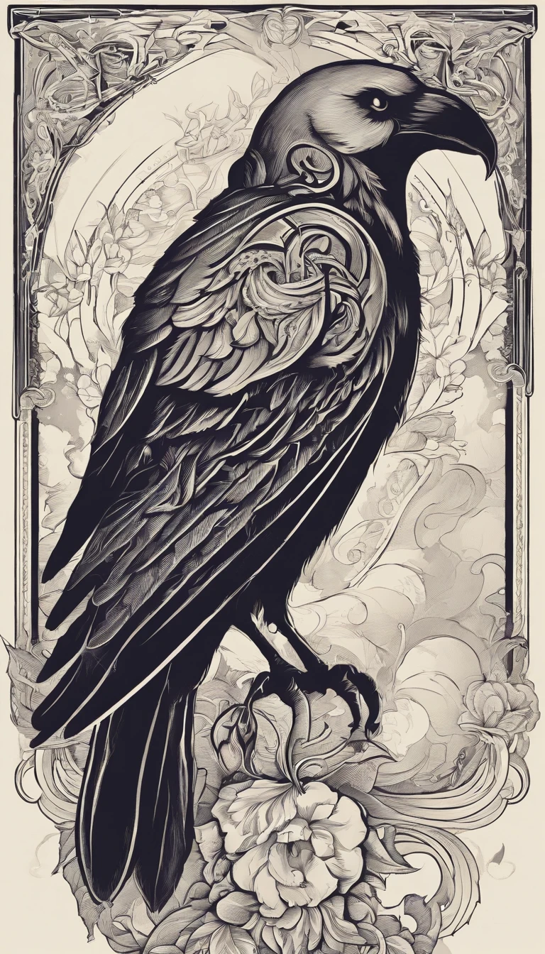 skull, crow, candle, colering book