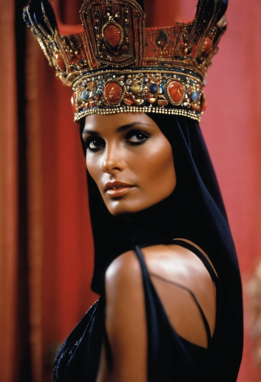 Laura Gemser in black Emanuele.