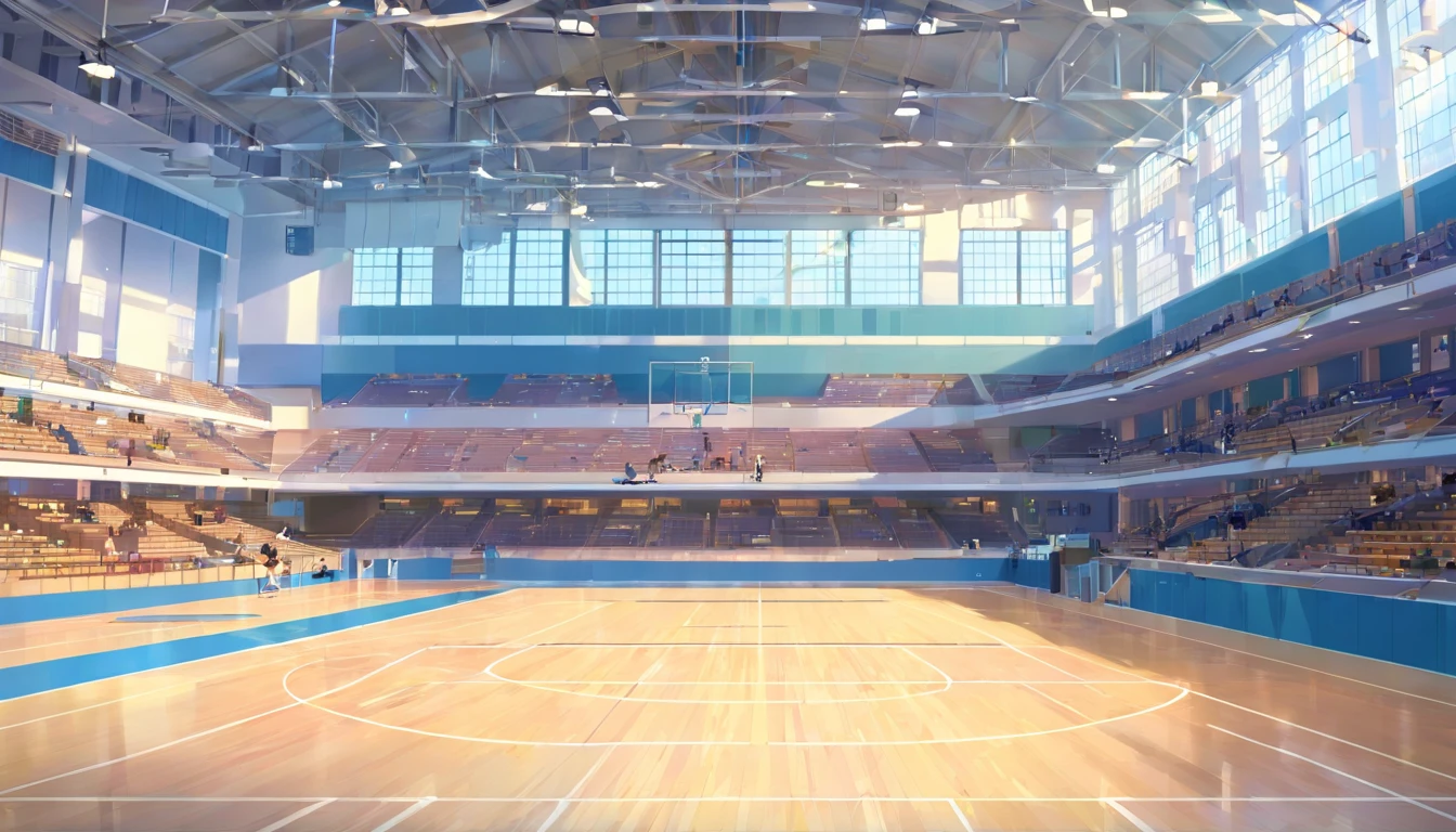 Interior of a large gymnasium