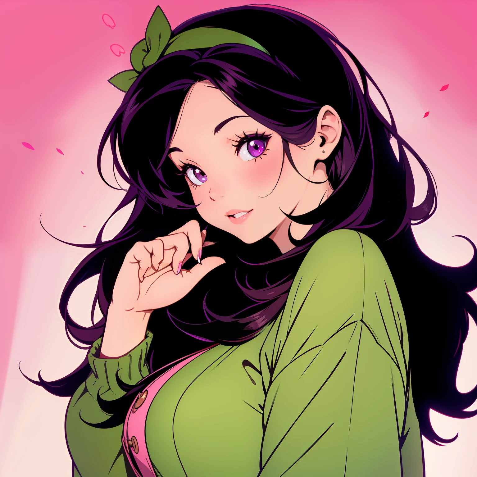 Beautiful black hair