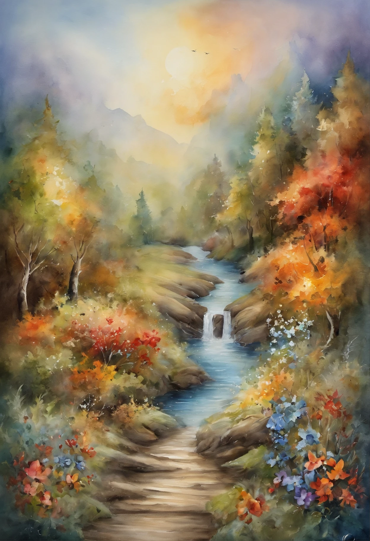 The Way to Heaven Is Within; Waving the Wings of Love , spaces,Fantasy