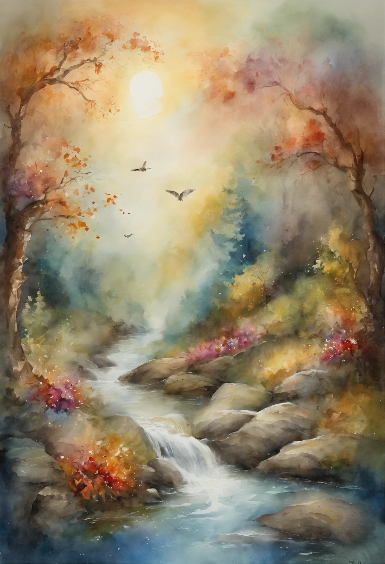 The Way to Heaven Is Within; Waving the Wings of Love , spaces,Fantasy