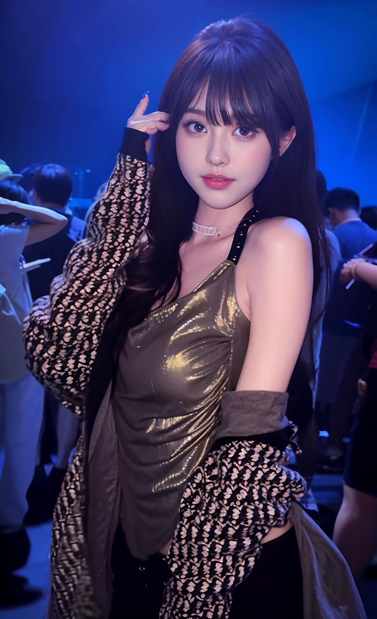 a close up of a woman in a dress posing for a picture, lalisa manobal, full-body xianxia, lalisa manoban of blackpink, bae suzy, 8K Artgerm bokeh, trending at cgstation, belle delphine, sun yunjoo, young beautiful amouranth, xision wu, Shin Jinying, jisoo from blackpink