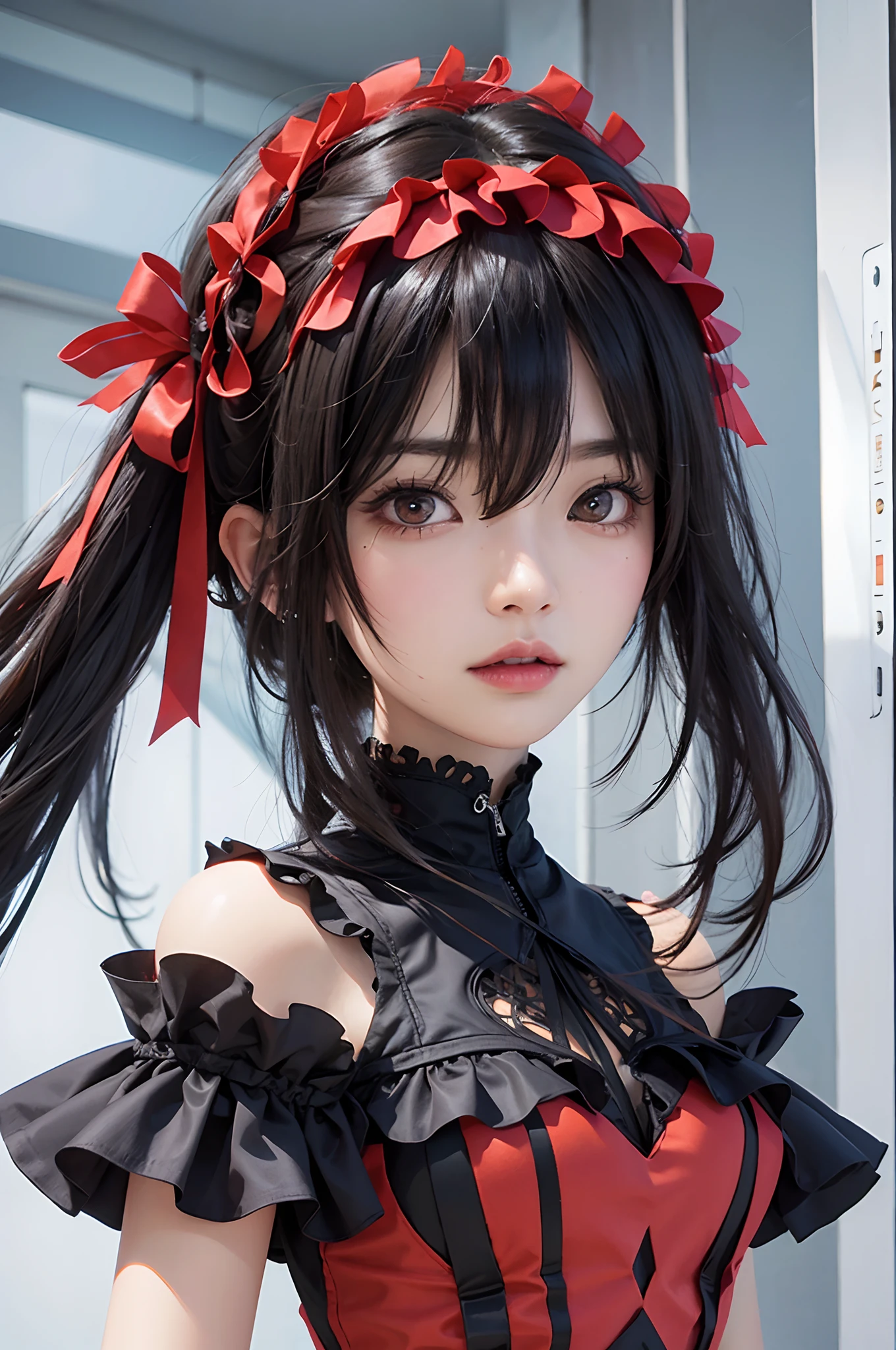 Realistic, tokisaki kurumi, ultra detail