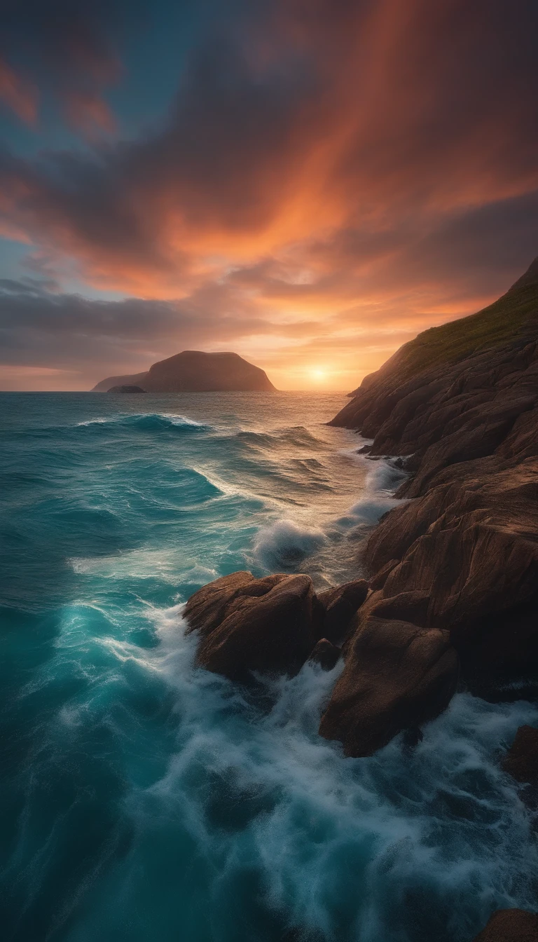 Foca no mar, 8k, Realistic