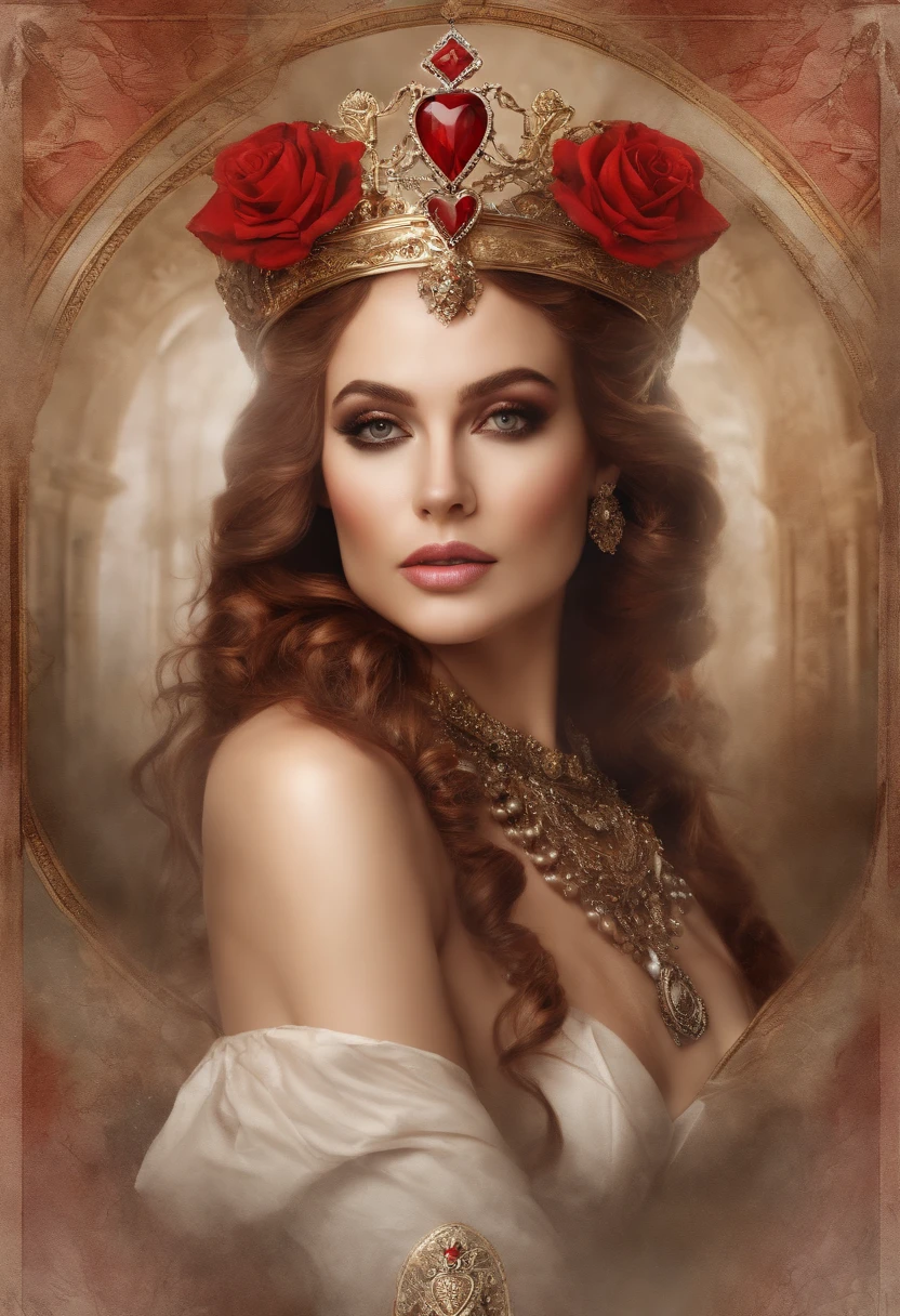 Buji. opulence, luxury, portrait, Burlesque, Bohemian, full body shot, resembling beautiful young Cindy Crawford, Flowing hair, long red transparent dress, Miki Asai Macro photography, close-up, hyper detailed, trending on artstation, sharp focus, studio photo, intricate details, highly detailed, by greg rutkowski