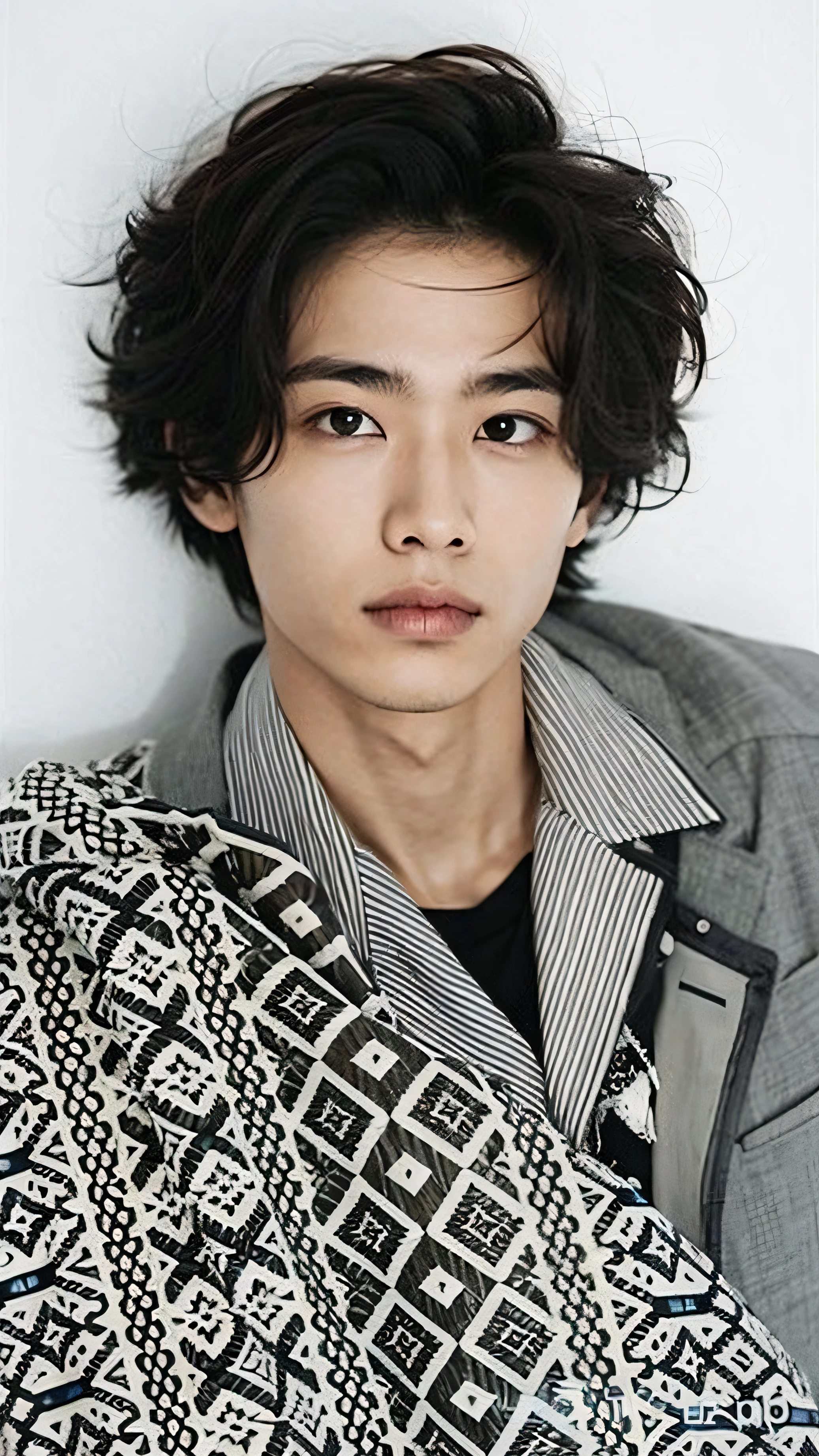 Um garoto coreano 17 anos, wear glass, asians