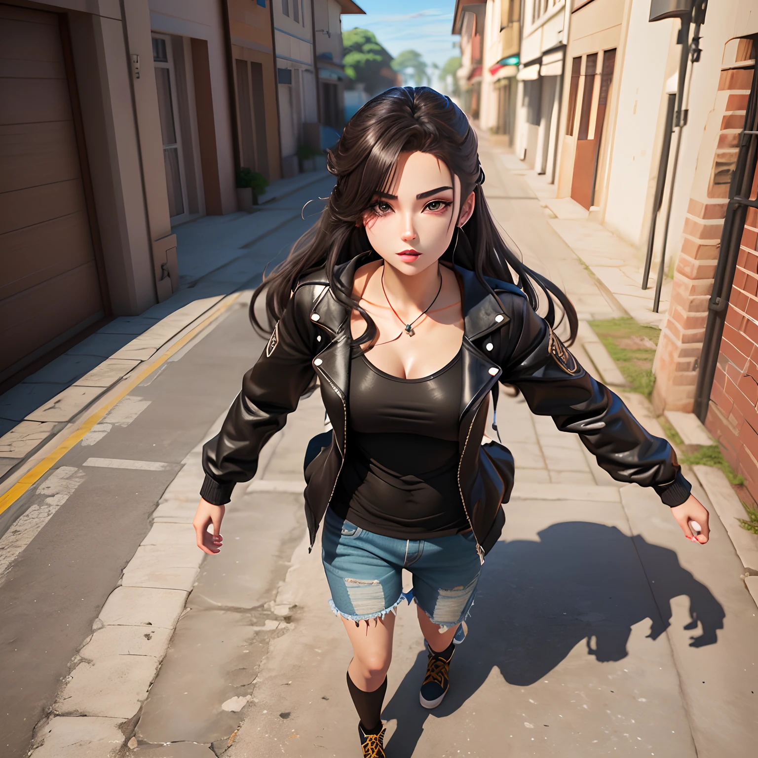 Personagem anime 3d nua