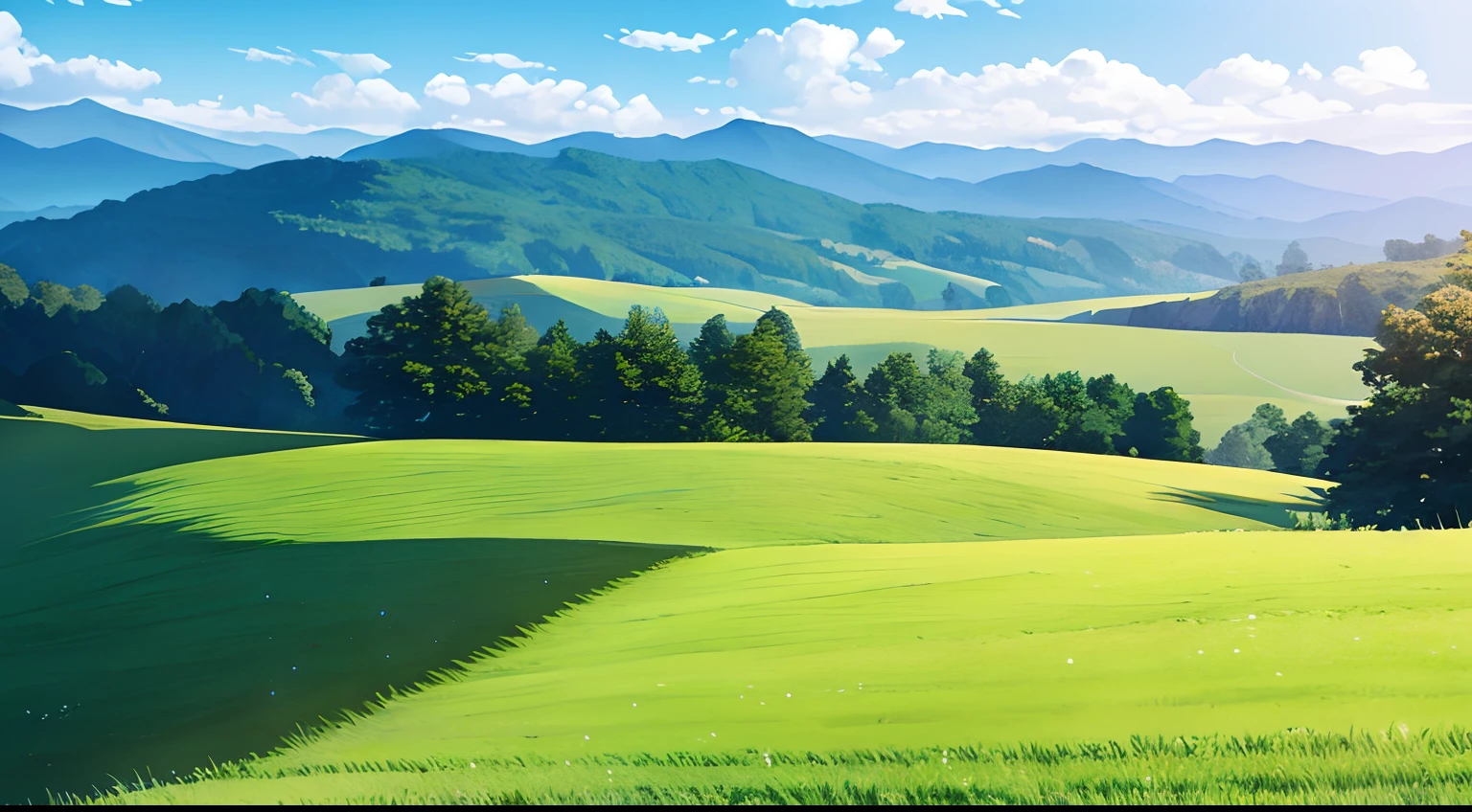 windy, hill view, green, nature, ultra hd, high res.