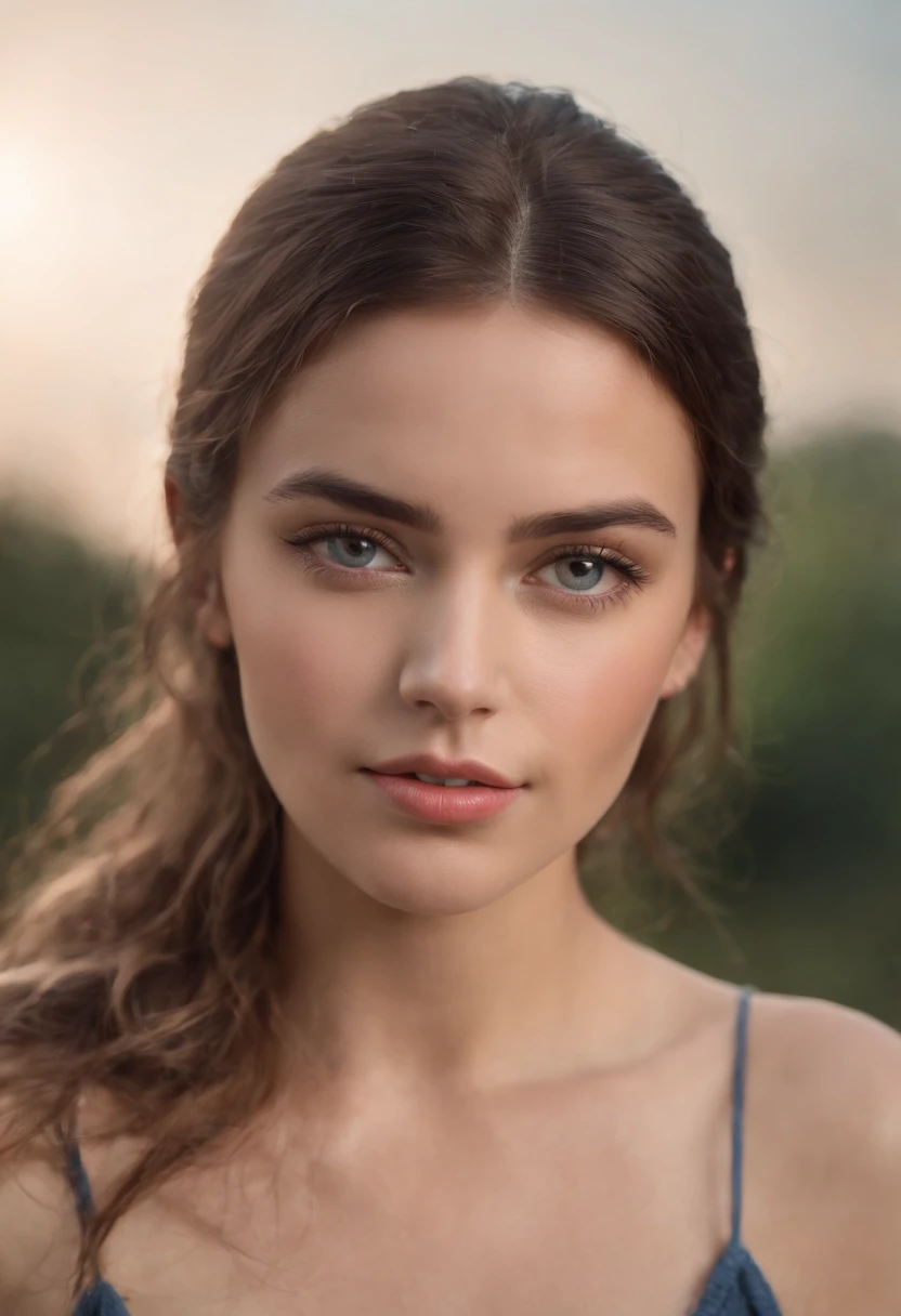Arafed woman with matching tank top and panties, fille sexy aux yeux bruns, Portrait Sophie Mudd, Brown Hair Selfie of a Young Woman, Violet Myers, sans maquillage, maquillage naturel, looking straight at camera, Visage avec Artgram, Maquillage subtil, Superbe photo du corps entier, dans une boite de nuit, clivage