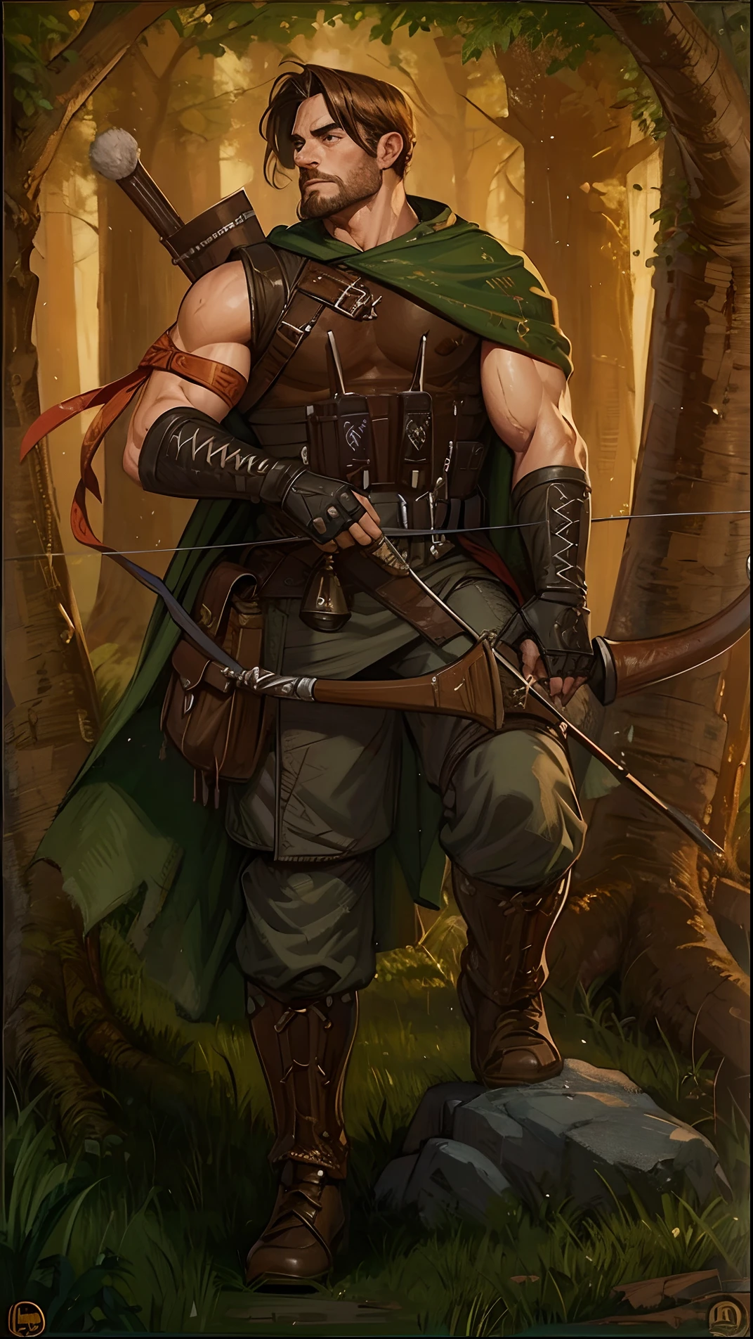 Ranger RPG, classic painting style, hd