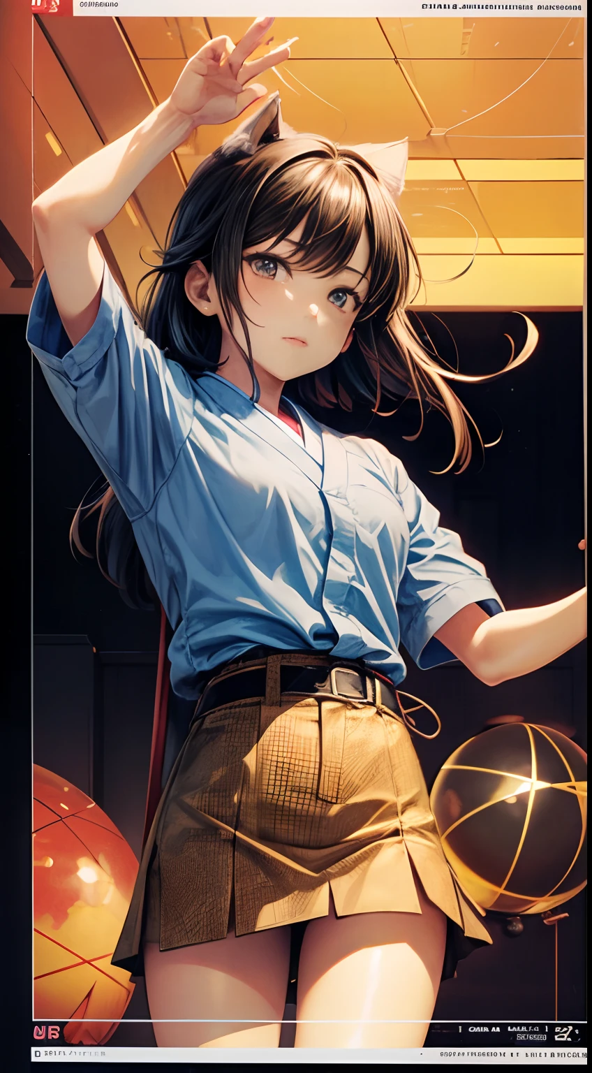 Kenji Tsuruta, Hiroshi Masumura, Katsuhiro Otomo, Katsuya Terada, Surreal, mysterious, strange, fantastic, fantasy, Sci-fi, Japanese anime, Boyai's theorem, beautiful miniskirt high school girl, Morley's theorem, cats, triangles and polygons, pentagrams and the golden ratio, the latest home appliances and triangles, spherical trigonometry, detailed masterpiece