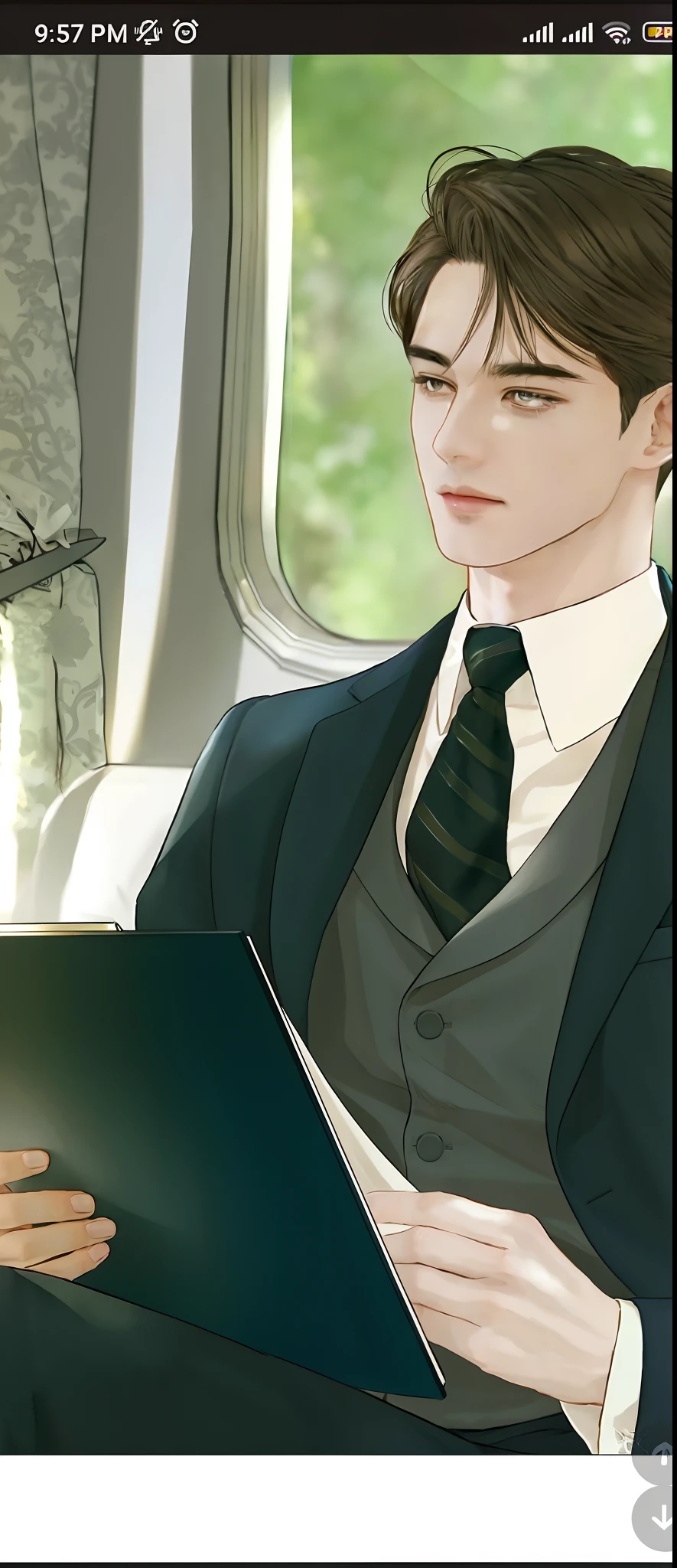 there is a man in a suit Stand staring intently, inspired by Hisui Sugiura, ; visual novel, anime handsome man, he looks very sophisticated, in the art style of bowater, wearing a strict business suit, made with anime painter studio, well - dressed, visual novel, official art