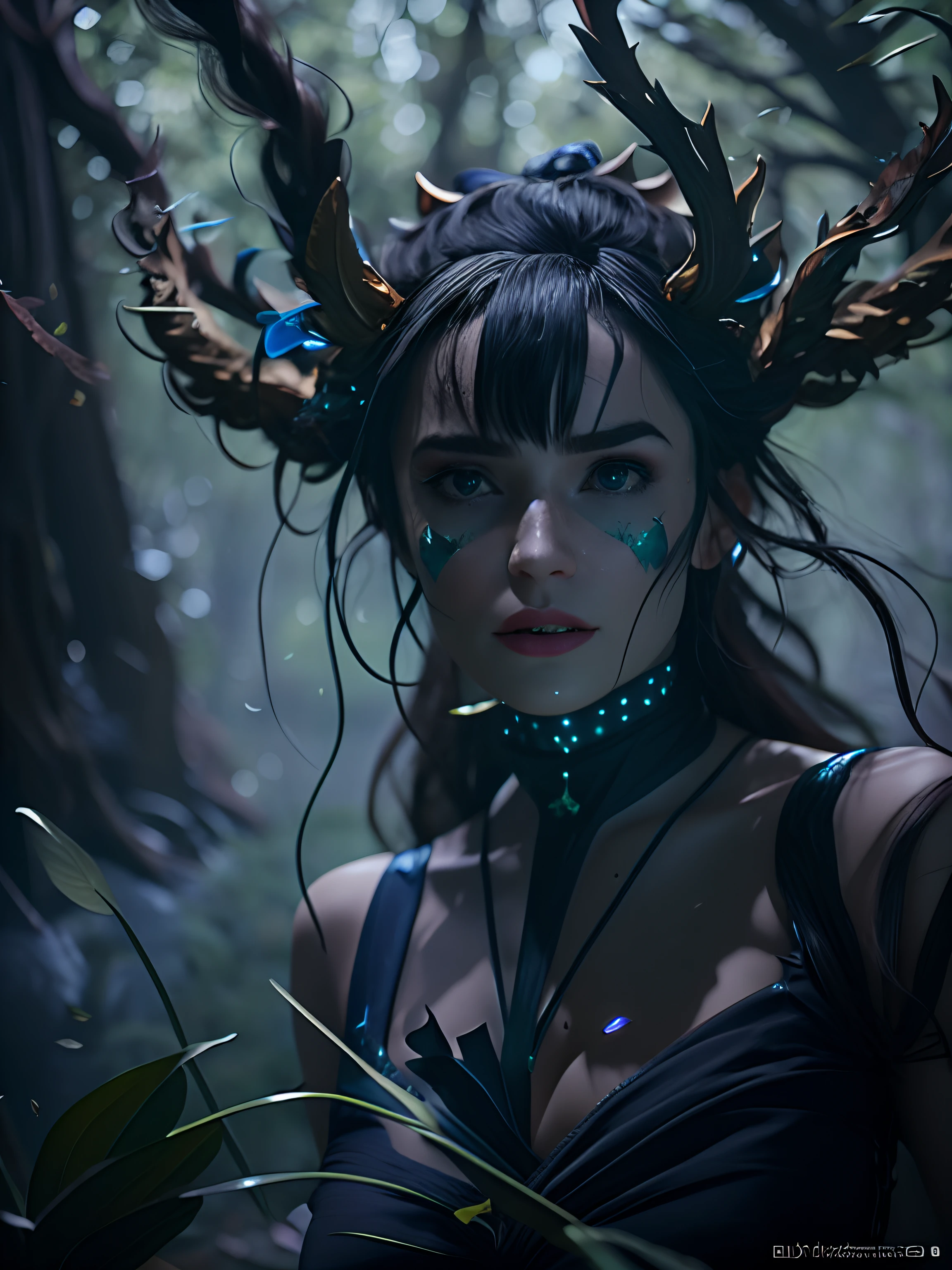There is a woman with very long hair and a very beautiful dress, Retrato de uma ninfa de fantasia sombria, CGSetivity 8K, CGSetivity 8K, CGSetalidade 8K, Artgerm Julie Bell Beeple, cinematic goddess shot, fey queen of the summer forest, Deusa da Floresta, estilo fantasia 8 k octane render, Vencedor do concurso CGSetline
