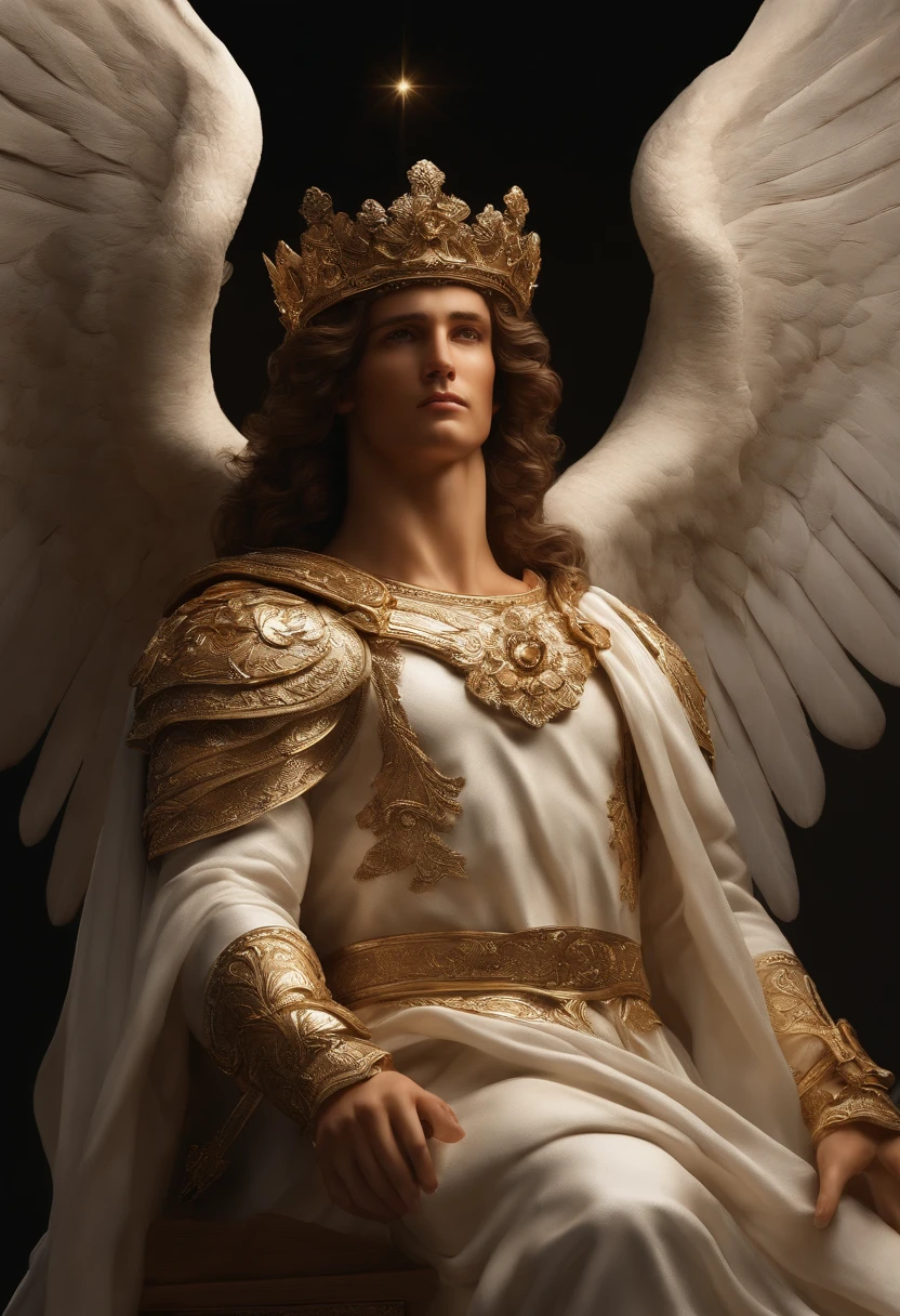 (best quality, masterpiece), ultra-realistic details, incredibly detailed depiction of God with pi, heavenly scenery, maximum elegance, choir of angels, an intensely illuminated divine atmosphere.
