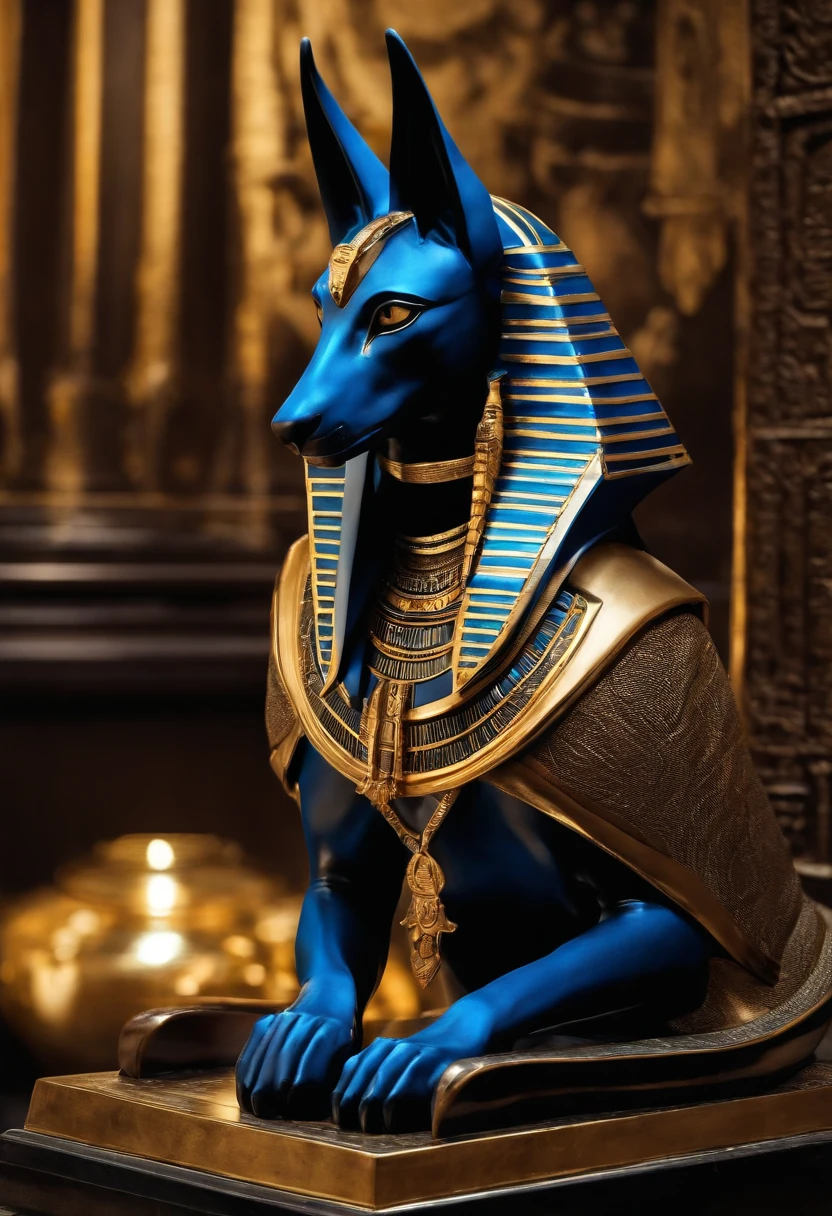 Imagen de Anubis, Necesita ser realista con los colores, ?????, Dorado y Azul