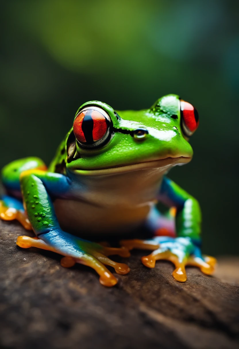 Frog with LGBT colors