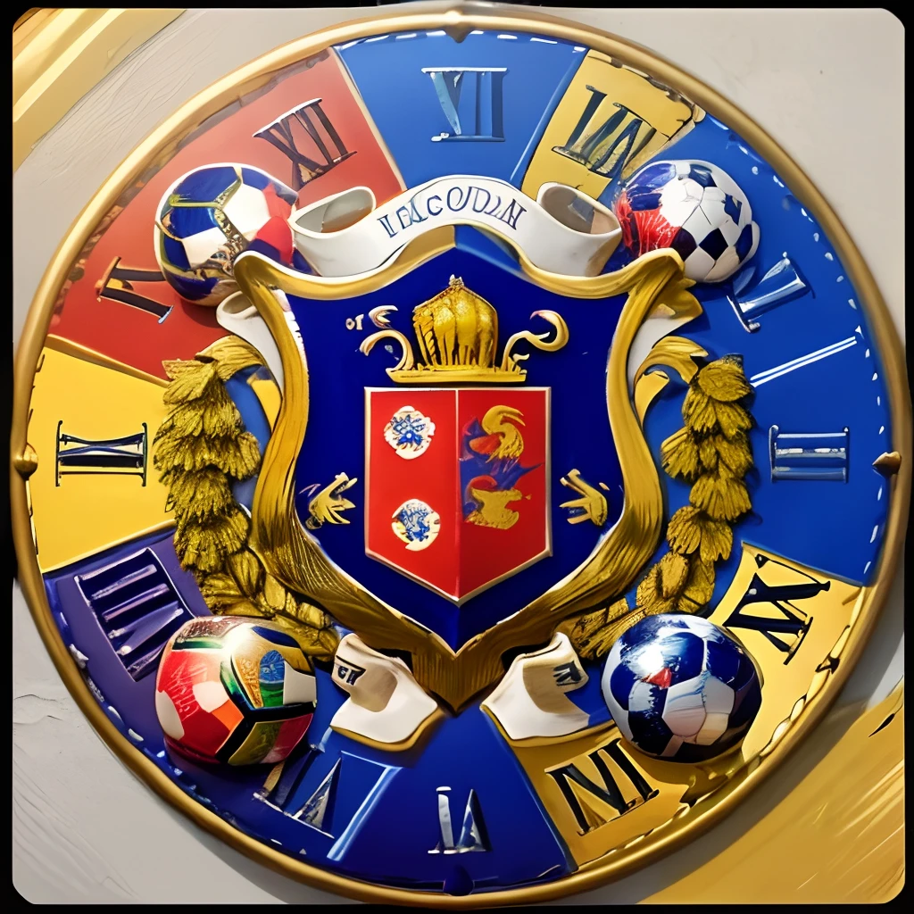 Crie imagem de escudo de futebol criativo