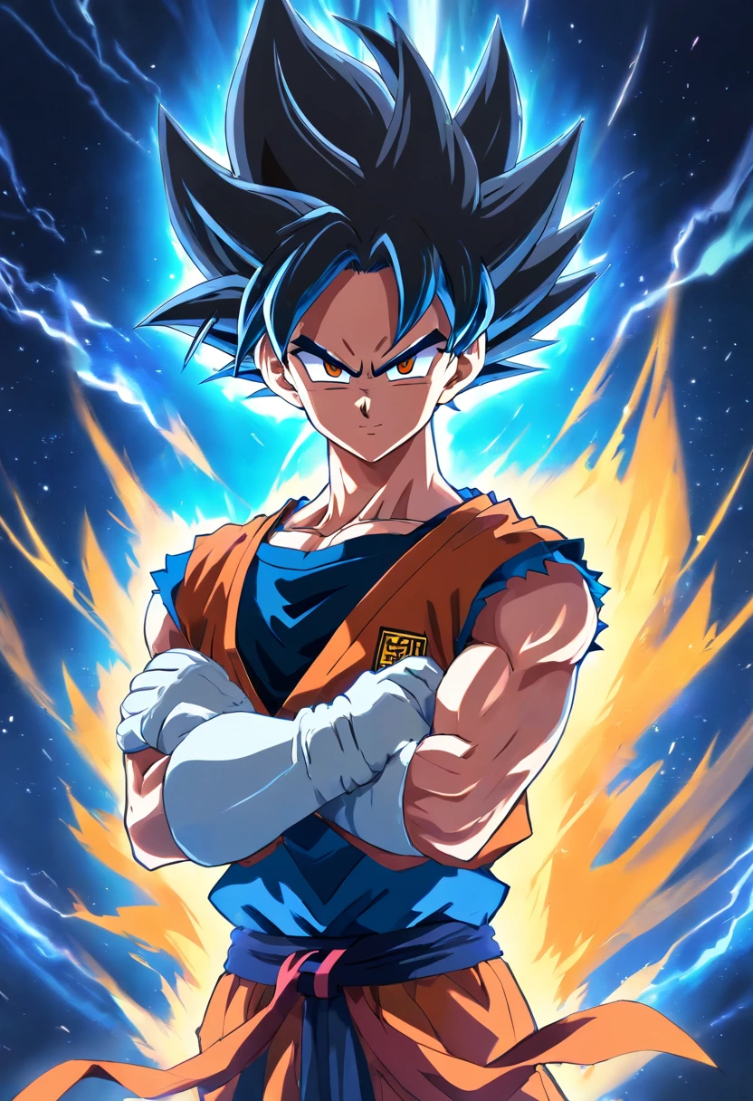Vegetto Super Saiyan Transformation Arms Crossed