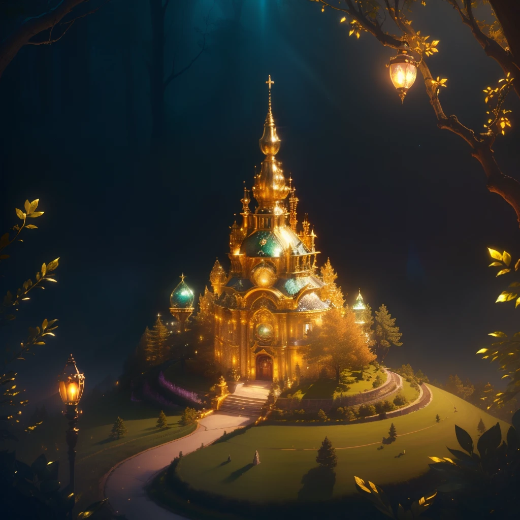A pile of gold and treasure on the top of Ant Hill, With magic lamp, jewelry, Fantastic forest atmosphere.
(Best quality,4K,8K,A high resolution,Masterpiece:1.2),Ultra-detailed,(Realistic,Photorealistic,photo-realistic:1.37),illustration,Sparkling gold and treasures,an enchanted forest,Surreal lighting,Vivid colors,lamp lights,jewelry,Glowing gemstones,Lush greenery,Enigmatic Atmosphere,Shining treasure,Sparkling gold,ancient artifacts,shadows  and highlights,Secret hideouts,Rich textures,subtle mist,Whimsical scenes,Enchanting atmosphere,Engaging details,Fantastic environment,Exquisite craftsmanship,Lively leaves,Splendid wealth,A gem-encrusted spectacle,Shimmering Forest,Precious metals and precious stones,mesmerizing charm,golden hues,A rainbow-colored glow,Hidden mysteries,Treasure Trove,magical aura,serenequietude,magnificiant landscape,Field of magic.