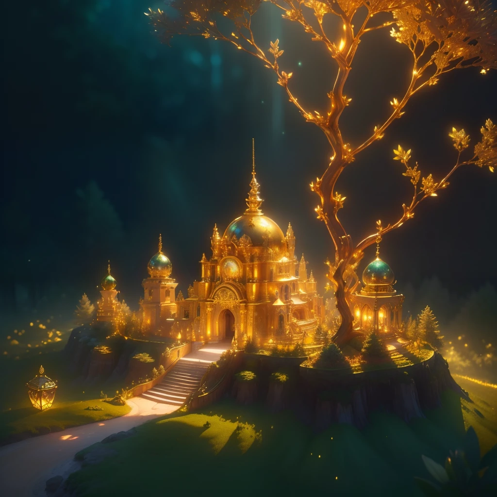 A pile of gold and treasure on the top of Ant Hill, With magic lamp, jewelry, Fantastic forest atmosphere.
(Best quality,4K,8K,A high resolution,Masterpiece:1.2),Ultra-detailed,(Realistic,Photorealistic,photo-realistic:1.37),illustration,Sparkling gold and treasures,an enchanted forest,Surreal lighting,Vivid colors,lamp lights,jewelry,Glowing gemstones,Lush greenery,Enigmatic Atmosphere,Shining treasure,Sparkling gold,ancient artifacts,shadows and highlights,Secret hideouts,Rich textures,subtle mist,Whimsical scenes,Enchanting atmosphere,Engaging details,Fantastic environment,Exquisite craftsmanship,Lively leaves,Splendid wealth,A gem-encrusted spectacle,Shimmering Forest,Precious metals and precious stones,mesmerizing charm,golden hues,A rainbow-colored glow,Hidden mysteries,Treasure Trove,magical aura,serenequietude,magnificiant landscape,Field of magic.