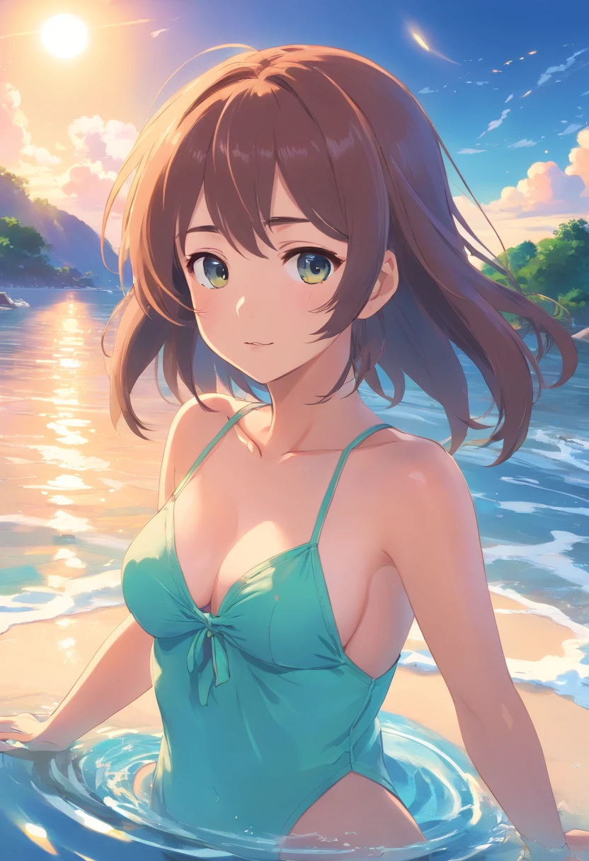 Chiquita、Lolita、Lori、1 little girl、tiny girl、Little Girl、School swim wear、loli big boobs、Loriver Chest、Loli odd breasts、Colossal tits、爆乳、Odd breasts、Sagging milk、huge-breasted、Transcendent Burst Chest、M-shaped legs