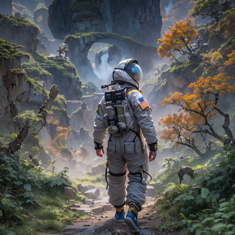 ((ultra real detailed.The astronaut) (Masterpiece, Top quality, Best quality, offcial art, Beauty and aesthetics: 1.2), Very detailed, Colorful, Most detailed, branches, The astronaut, Fallen leaves, fences, Astronauts fly into the fairy world, Chance encounter with Liu Hanshu, He saw in him his former self, It was decided to take him as an apprentice, Teach him how to protect himself, But because of the Tibetan star map, He established relationships with the Liu family and the Jade Sword Sect, It opens with the death of Liu Hanshu, Qin Yu embarked on the road of confrontation with a strong enemy, Working hard, Make yourself stronger, Stick to your own core path of justice, I also want to protect the people I care about, The three astronaut brothers took off, And embarked on a long journey to find a good brother, Qin Yu, Where are Xiao Hei and Hou Fei（dense fog）Climb the streets（Doomsday Stream）eyes filled with angry，He clenched his fists，Rush up，Deliver a fatal blow to your opponent，full bodyesbian，Full Body Male Mage 32K（Masterpiece Canyon Ultra HD）Long flowing black hair，Campsite size，zydink， The wounded lined up in the streets（Mards）The astronaut（canyons）， （Linen future spacesuit）， Angry fighting stance， looking at the ground， Batik linen bandana， Chinese python pattern long-sleeved garment， Astronaut Canyon（Abstract propylene splash：1.2）， Dark clouds lightning background，Sprinkle with gold dust（realisticlying：1.4），Black color hair，Flour fluttering，rainbow background， A high resolution， the detail， RAW photogr， Sharp Re， Nikon D850 Film Stock Photo by Jefferies Lee 4 Kodak Portra 400 Camera F1.6 shots, Rich colors, ultra-realistic vivid textures, Dramatic lighting, Unreal Engine Art Station Trend, cinestir 800，Flowing black hair,（（（Mards）））