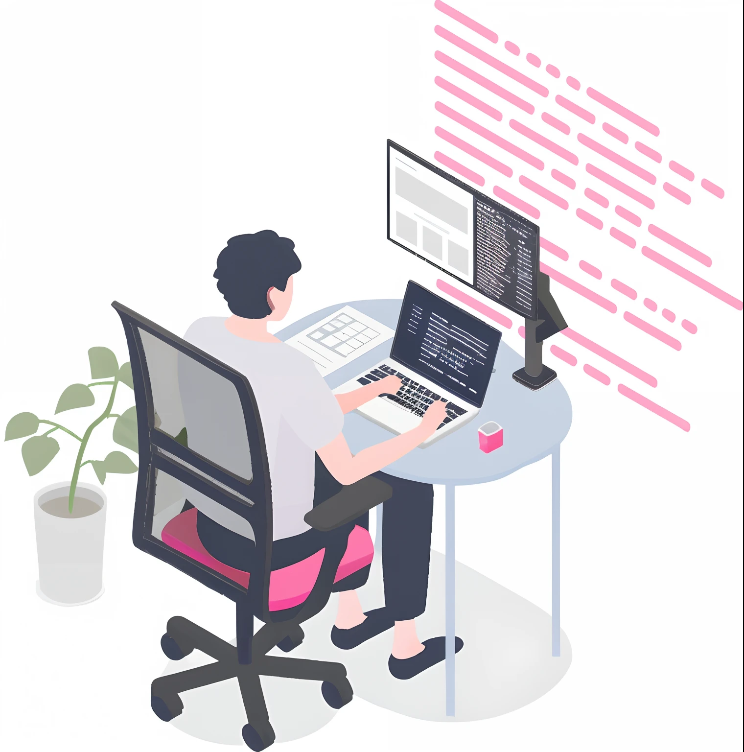 illustratio、isometric、coding