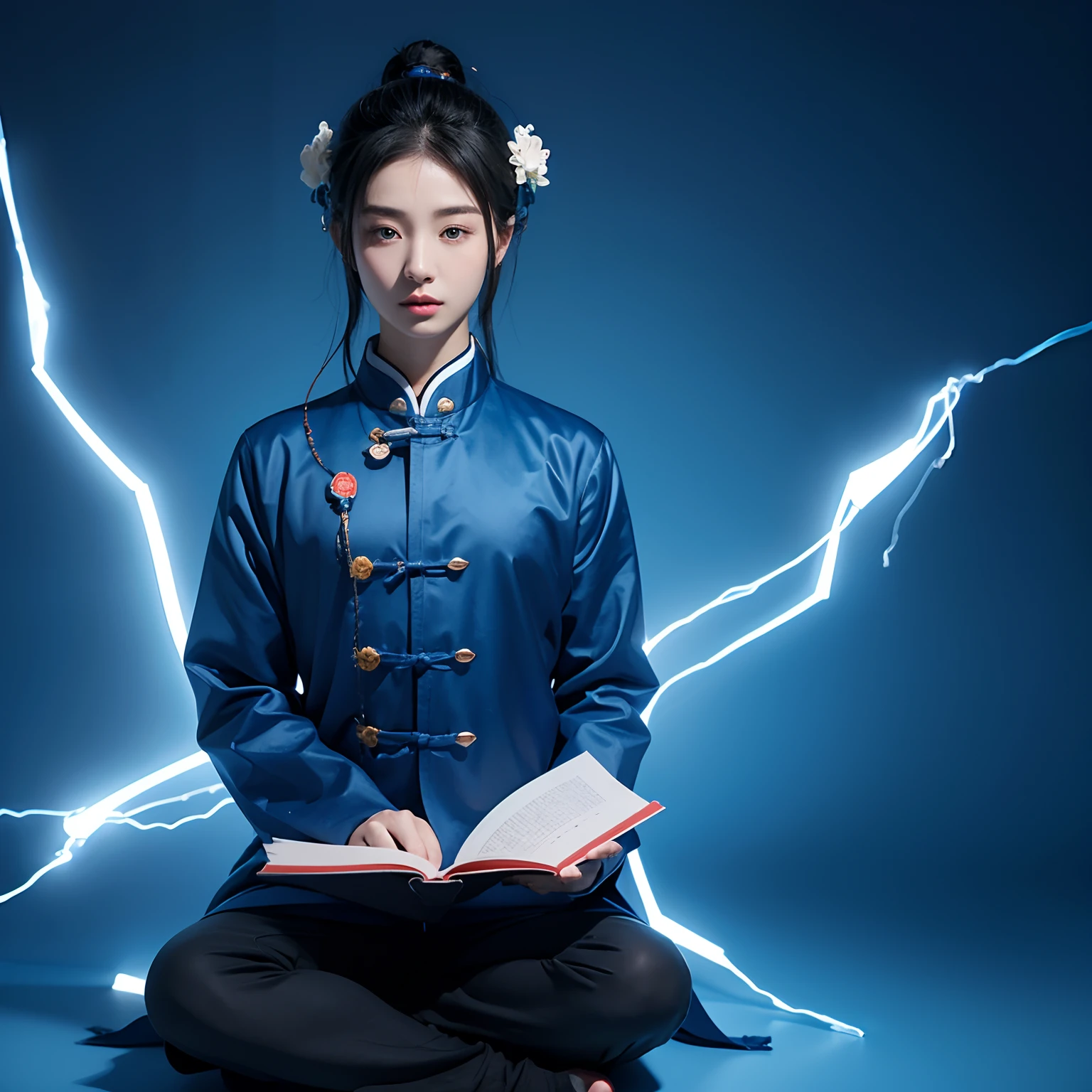 The avatar containing the four words "Dacheng Reading" blue technology simple