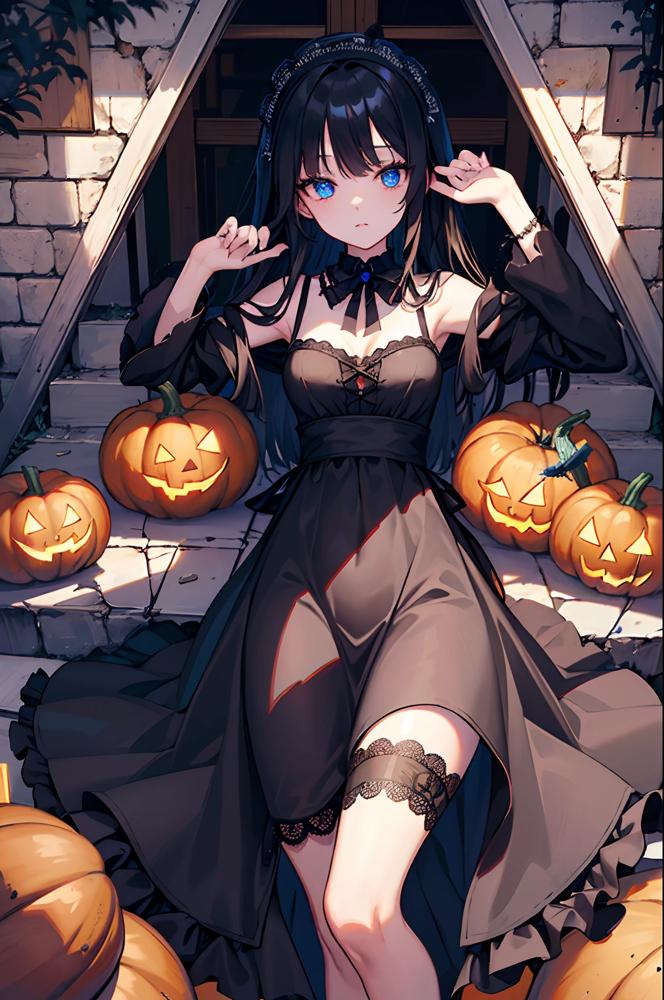 かわいいfemaleの子,Adorable,Batの羽,Harrow,Fin,Jack-o'-Lantern,Bat,young, femaleの子, small, Purple Hair, (boy:1.4), (Shota:1.4), (young:1.4), (female:1.4), (pastel:1.0), (color:1.0), (かわいいcolor:1.0),