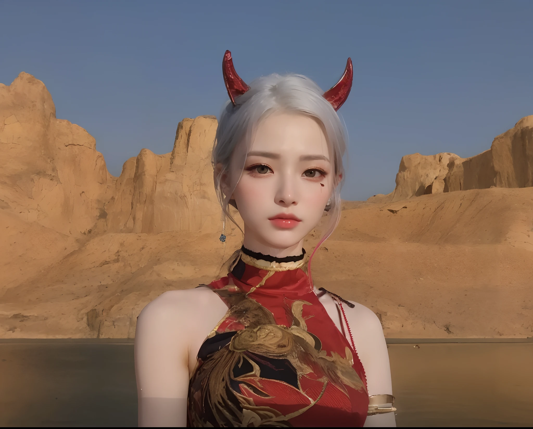 ((Best Quality, 8K, Masterpiece: 1.3)), Sharp: 1.2, Perfect Body Beauty: 1.4, Slim Abs: 1.2, ((Layered Hairstyle, Big Breasts: 1.2)), (Wet White Button Long Shirt: 1.1), (Rain, Street: 1.2), Wet: 1.5, Highly detailed face and skin texture, detailed eyes, double eyelids, side face looking at the camera