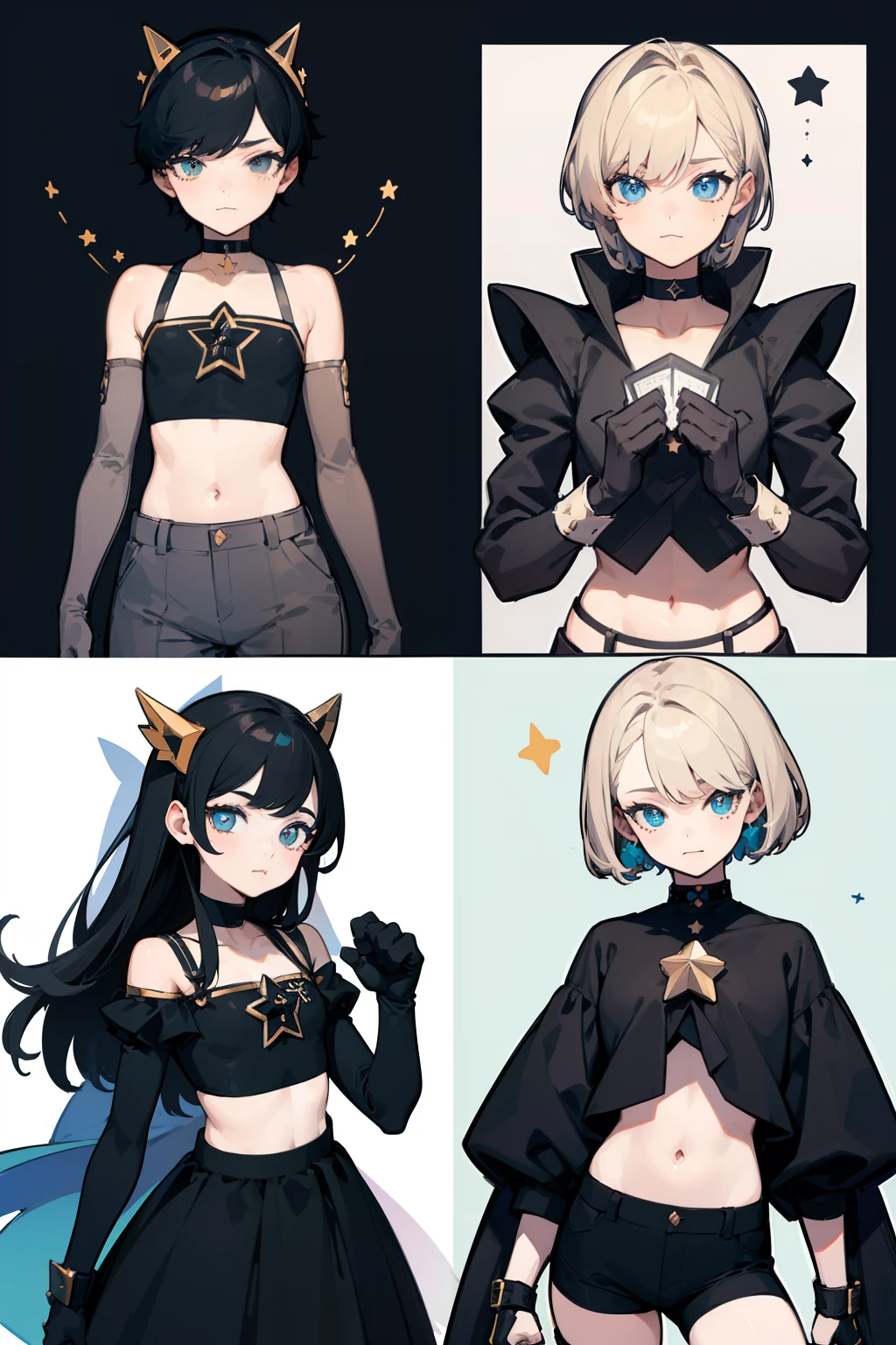 obra prima、qualidade superior、pegue a chave、estrelas、nigh sky、Sparklers、menina com(black jacket and pants:1.2), cabelos brancos,Olhos vermelhos,(Heart:0.8), (bombom:0.7),(middlebreasts:1.4), (cara triste:0.8)