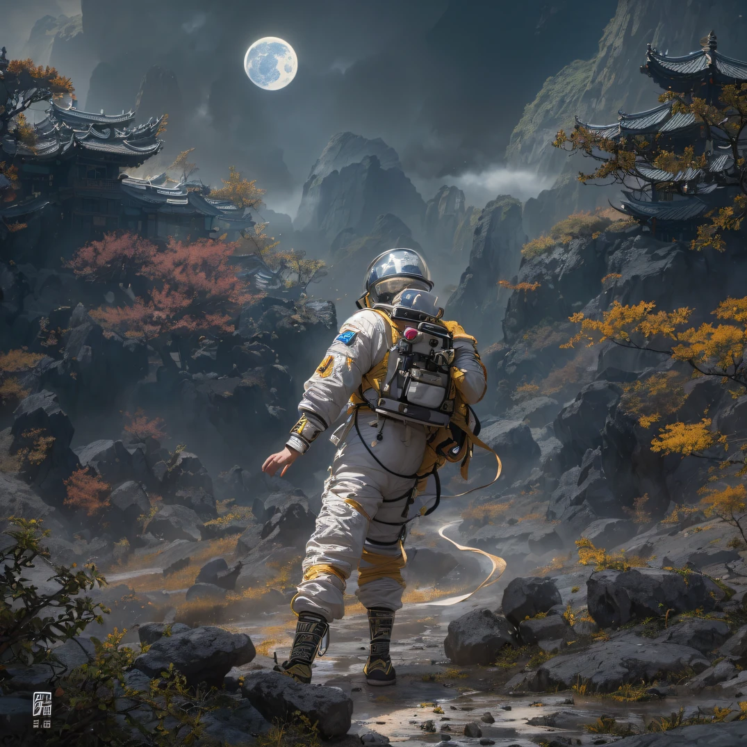 ((ultra real detailed.The astronaut) (Masterpiece, Top quality, Best quality, offcial art, Beauty and aesthetics: 1.2), Very detailed, Colorful, Most detailed, branches, The astronaut, Fallen leaves, fences, Astronauts fly into the fairy world, Chance encounter with Liu Hanshu, He saw in him his former self, It was decided to take him as an apprentice, Teach him how to protect himself, But because of the Tibetan star map, He established relationships with the Liu family and the Jade Sword Sect, It opens with the death of Liu Hanshu, Qin Yu embarked on the road of confrontation with a strong enemy, Working hard, Make yourself stronger, Stick to your own core path of justice, I also want to protect the people I care about, The three astronaut brothers took off, And embarked on a long journey to find a good brother, Qin Yu, Where are Xiao Hei and Hou Fei（dense fog）Climb the streets（Doomsday Stream）eyes filled with angry，He clenched his fists，Rush up，Deliver a fatal blow to your opponent，full bodyesbian，Full Body Male Mage 32K（Masterpiece Canyon Ultra HD）Long flowing black hair，Campsite size，zydink， The wounded lined up in the streets（Mards）The astronaut（canyons）， （Linen future spacesuit）， Angry fighting stance， looking at the ground， Batik linen bandana， Chinese python pattern long-sleeved garment， Astronaut Canyon（Abstract propylene splash：1.2）， Dark clouds lightning background，Sprinkle with gold dust（realisticlying：1.4），Black color hair，Flour fluttering，rainbow background， A high resolution， the detail， RAW photogr， Sharp Re， Nikon D850 Film Stock Photo by Jefferies Lee 4 Kodak Portra 400 Camera F1.6 shots, Rich colors, ultra-realistic vivid textures, Dramatic lighting, Unreal Engine Art Station Trend, cinestir 800，Flowing black hair,（（（Mards）））