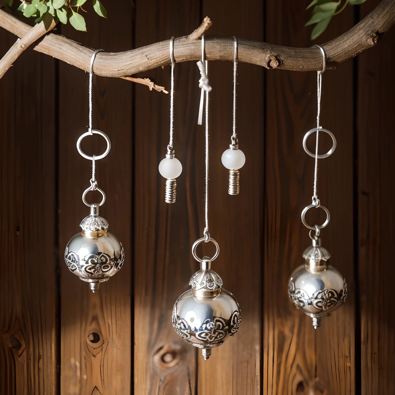 Bell,Small wind chimes,silver ornaments