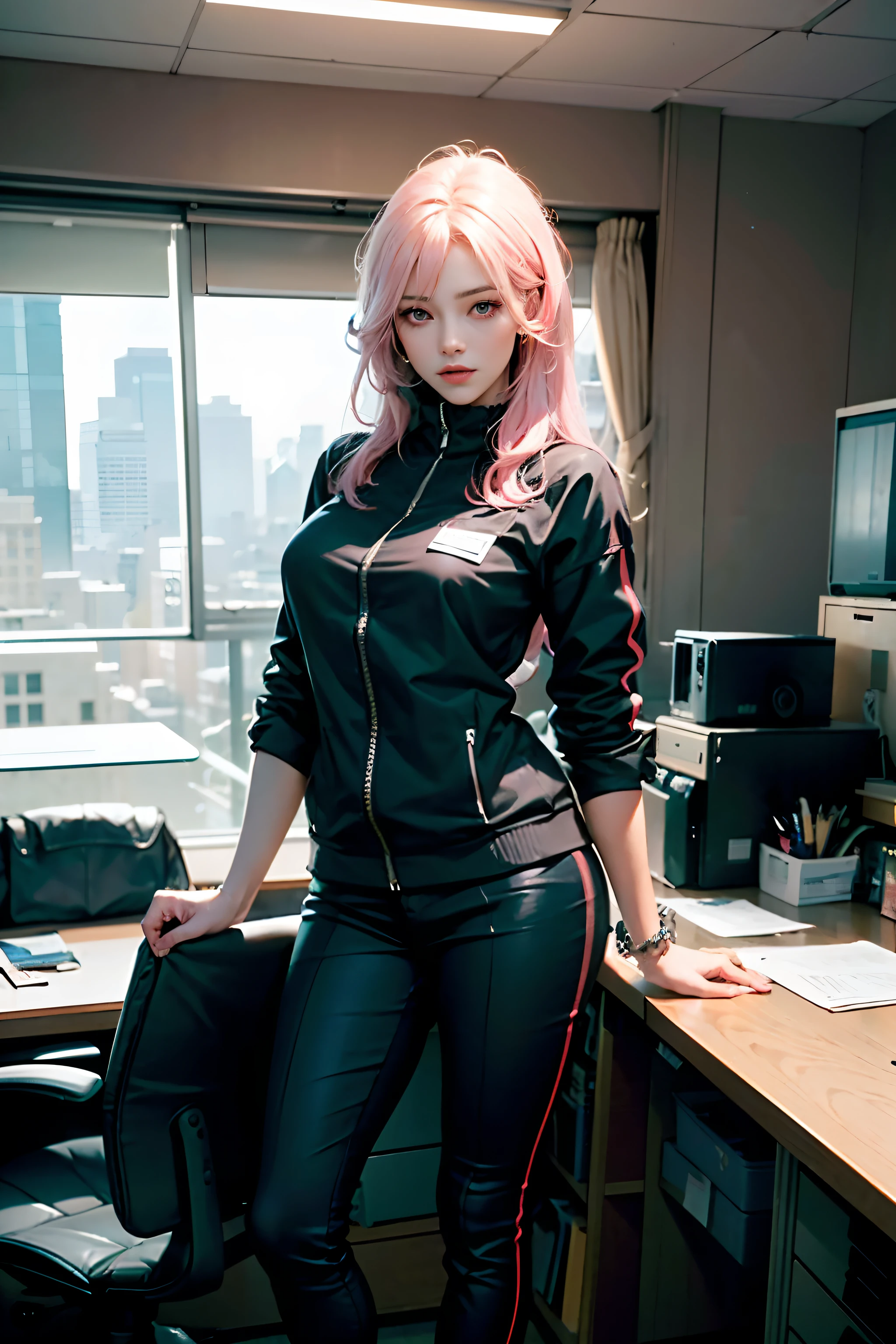 1 beautiful woman,Long pale pink hair,Long flowing hair,((Office worker suit:2)),((A large eagle is grounded in the sky:2)),Outdoor starry sky,meteors,(RAW photos,best qualtiy),(realisticlying,photograph realistic:1.3),best qualtiy,highly detailed,tmasterpiece,Hyper-detailing,illustratio,1girll,The upper part of the body_Body,dynamic angle,Masterpiece Theatre of the World,Messy_Long_Hair,best qualtiy,extremely detailed CG unity 8k wal,ink,astounding,cinmatic lighting,lens_flare,,dunhuang_Style